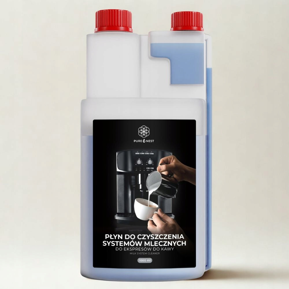 2x Professional Universal Milk System Cleaner Pure Nest 1L Manufacturer code Delonghi Siemens Krups Philips Nivona Bosch