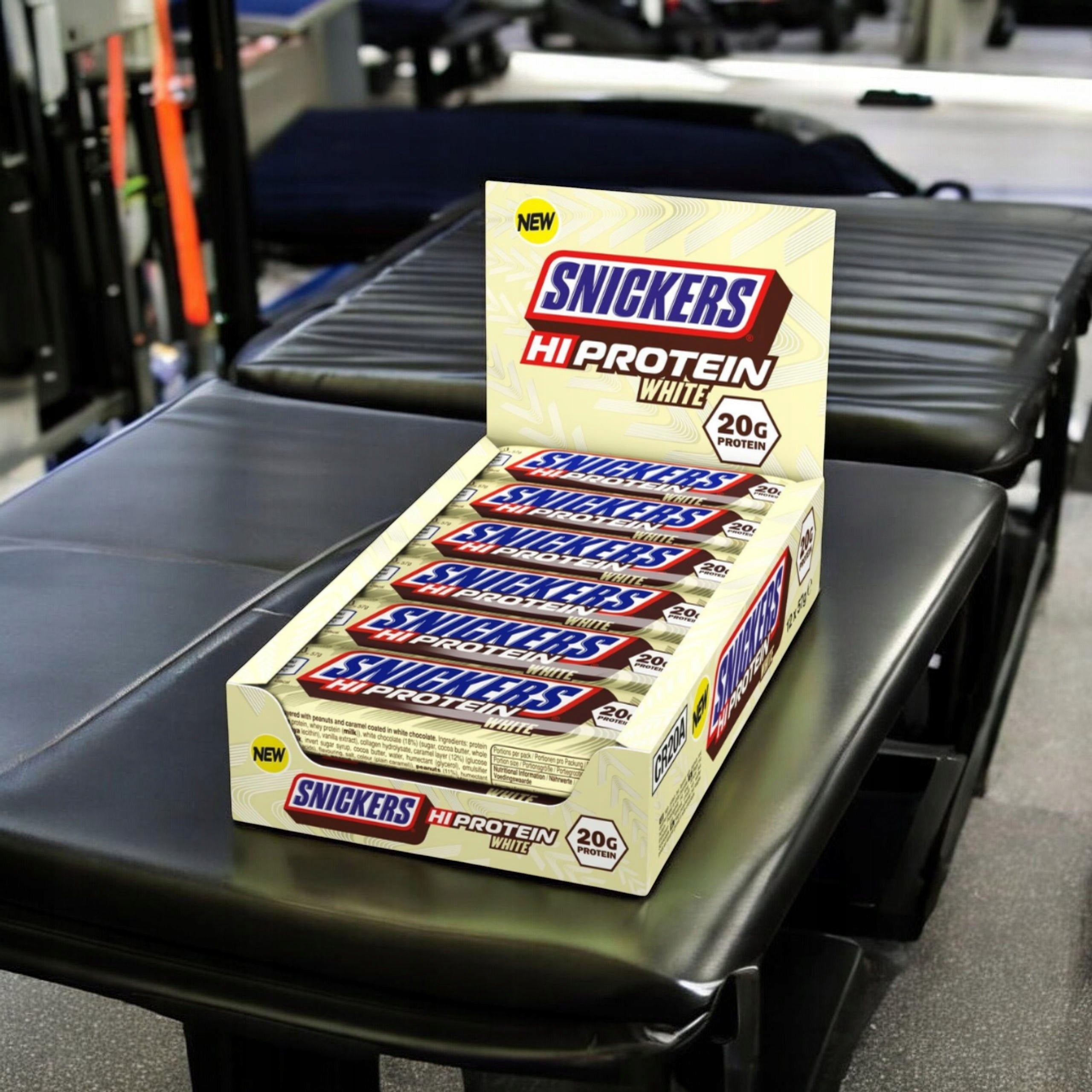 2x Protein Bar HI Protein Low Sugar 12pcs 18g Protein White Chocolate M Brand Mars & Snickers