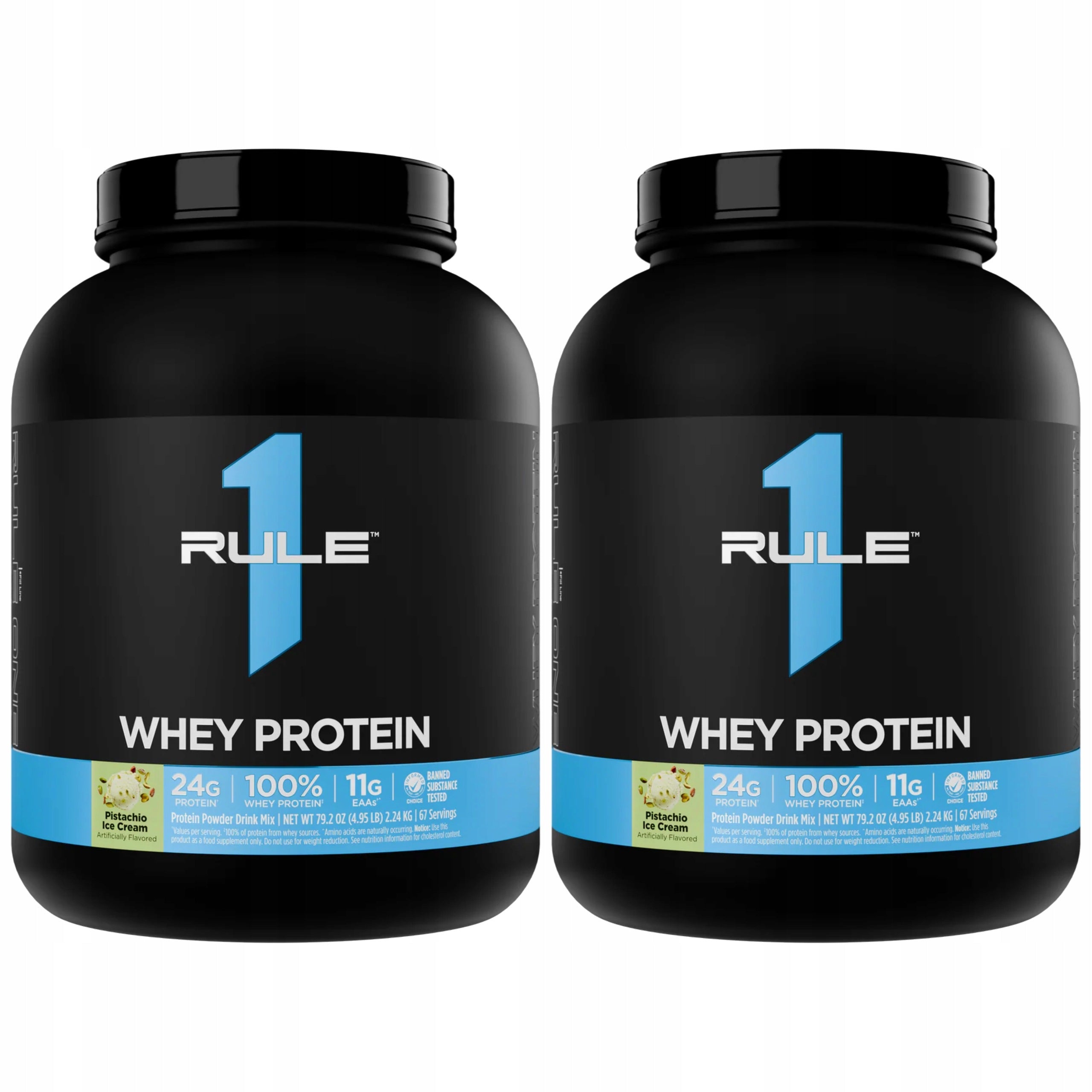2x Protein Hydrolyzate Isolate Whey Protein 2240g WPC WPH WPI Pistachio Rule1 R