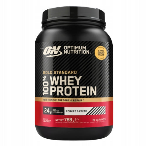2x Protein OPTIMUM NUTRITION Gold Standard Whey 768g Cookie Cream WPC WPI 24 Expiration date at least six months from the date of purchase