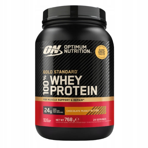 2x Protein OPTIMUM NUTRITION Gold Standard Whey 768g WPC WPI Peanut Butter Expiration date at least six months from the date of purchase