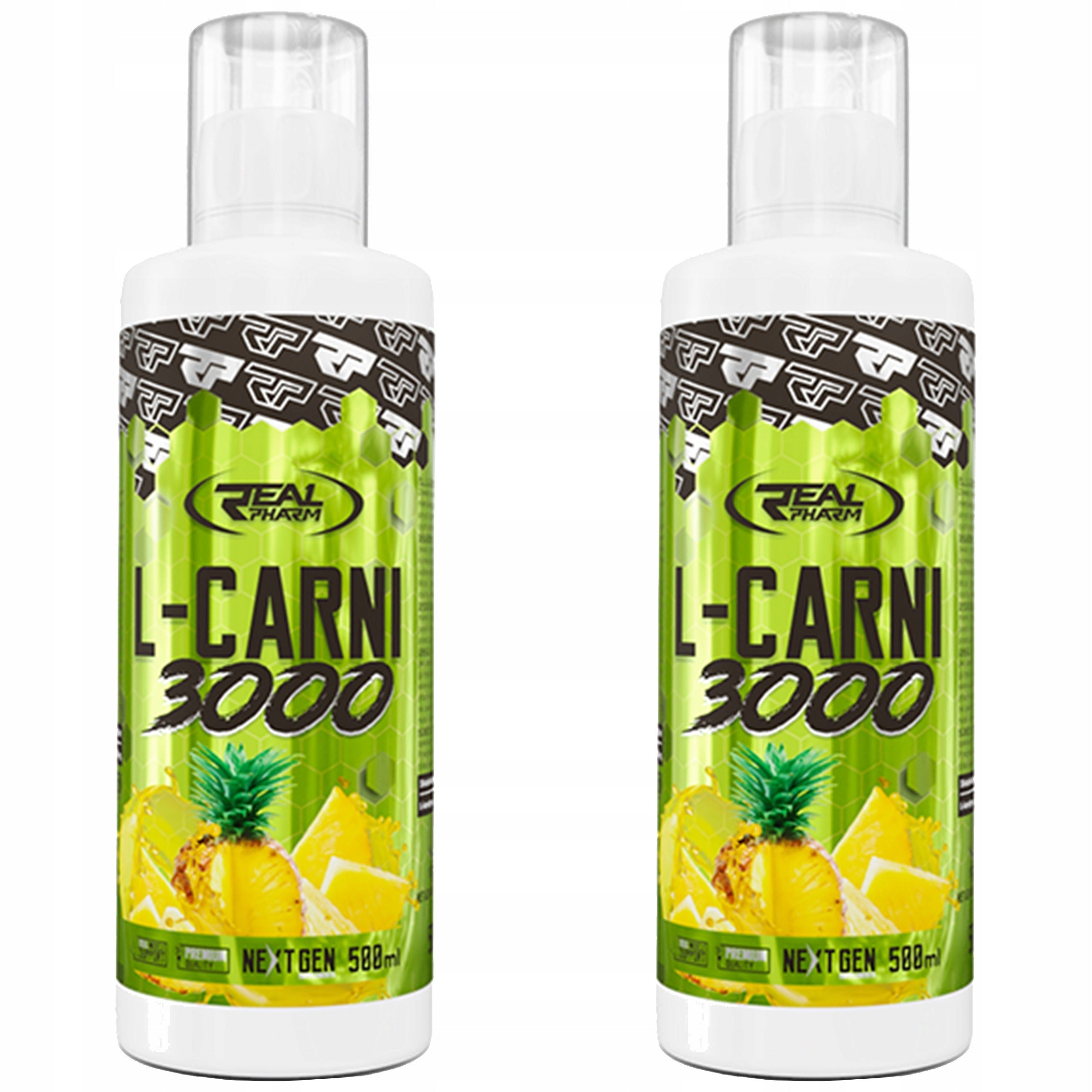 2x REAL PHARM L-Carnitine 3000 Liquid 500ml | Weight reduction | Fat burner