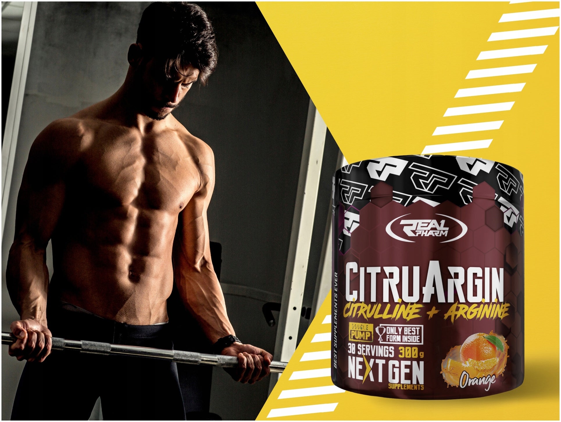 2x Real Pharm CitruArgin 300g ARGININA PRE WORKOUT Brand Real Pharm