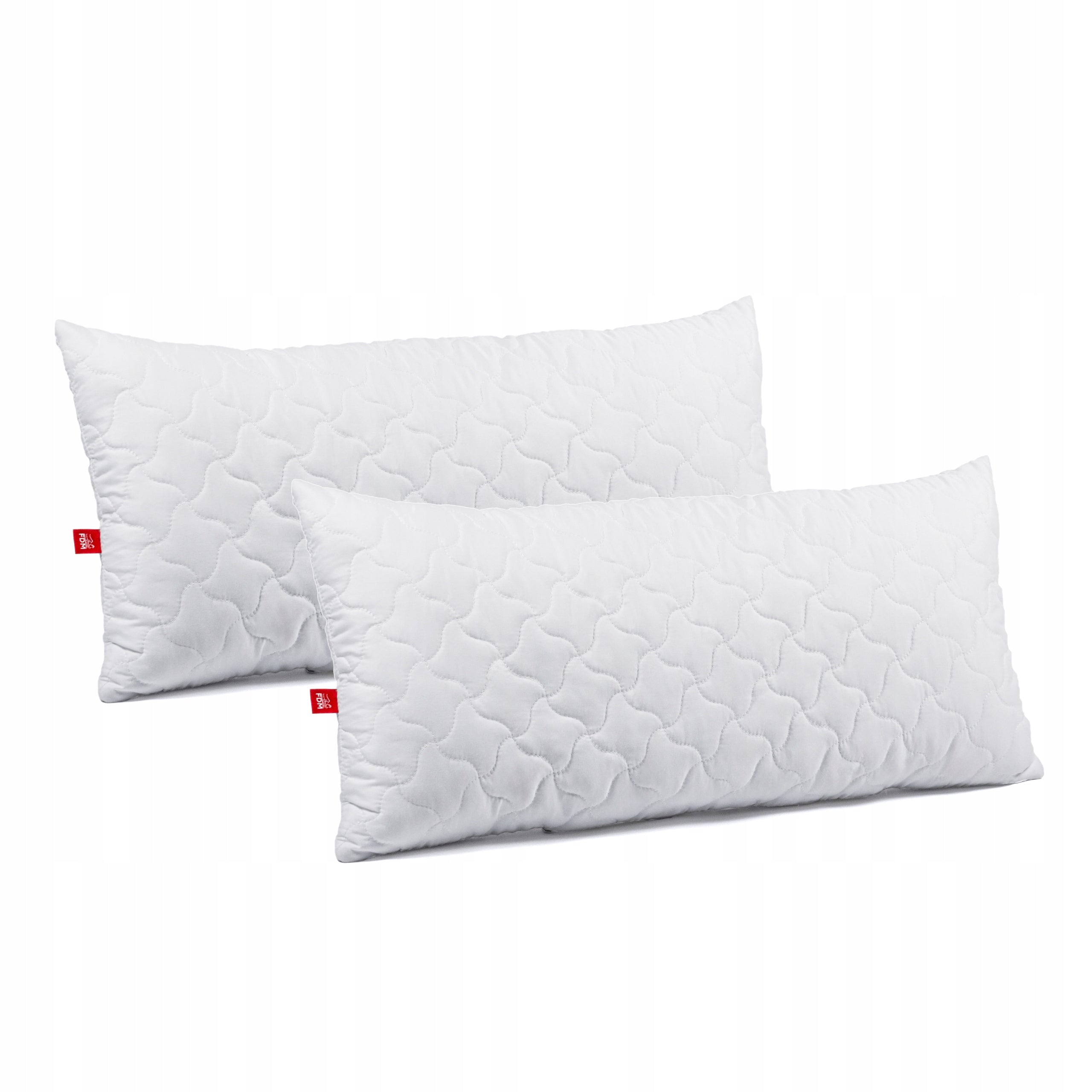 2x SOFTI Pillow 40x80 Fluffy Comfortable Zipper QUILTED THICK