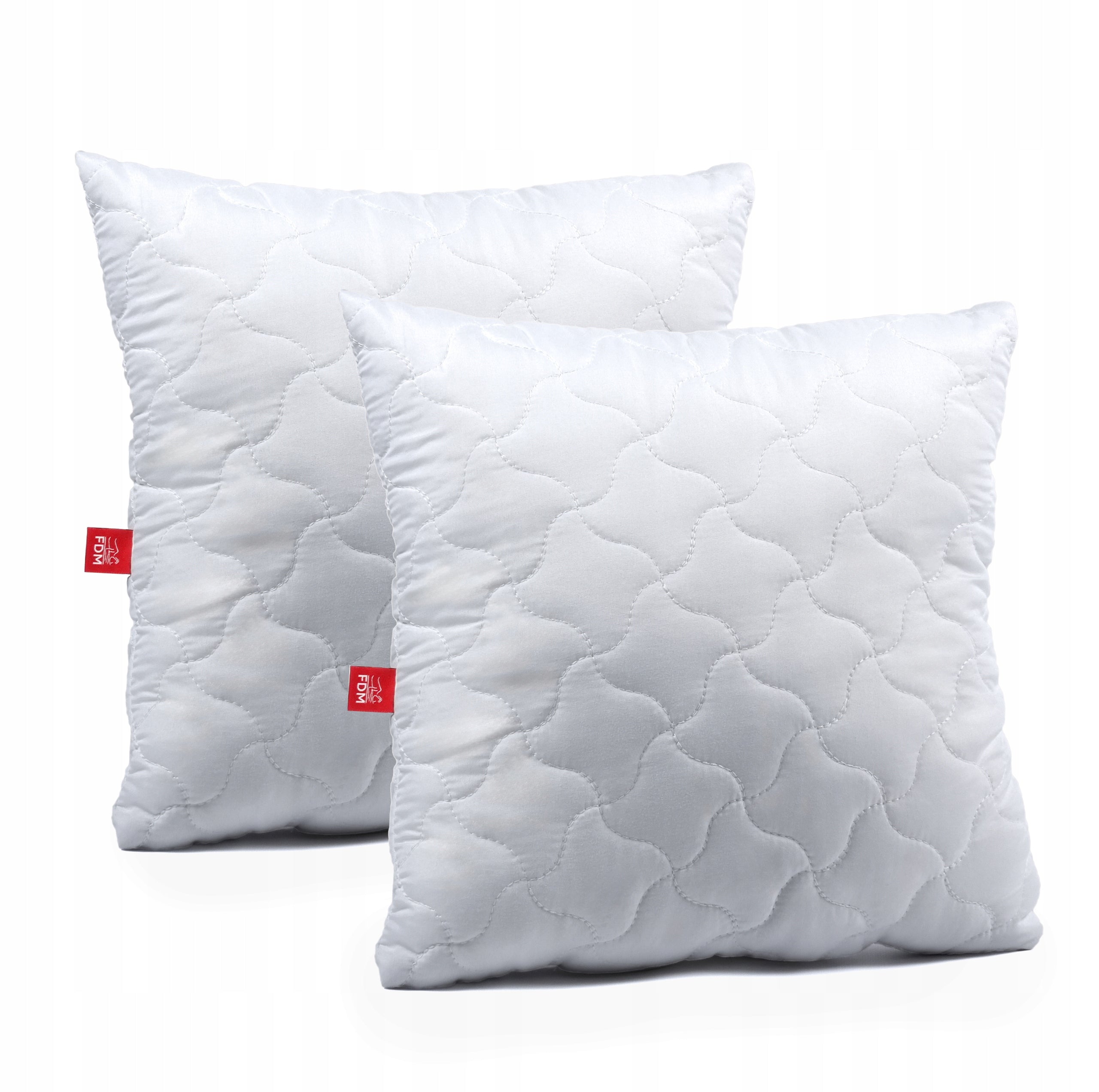 2x SOFTI Pillow 45x45 Fluffy Comfortable Zipper QUILTED THICK