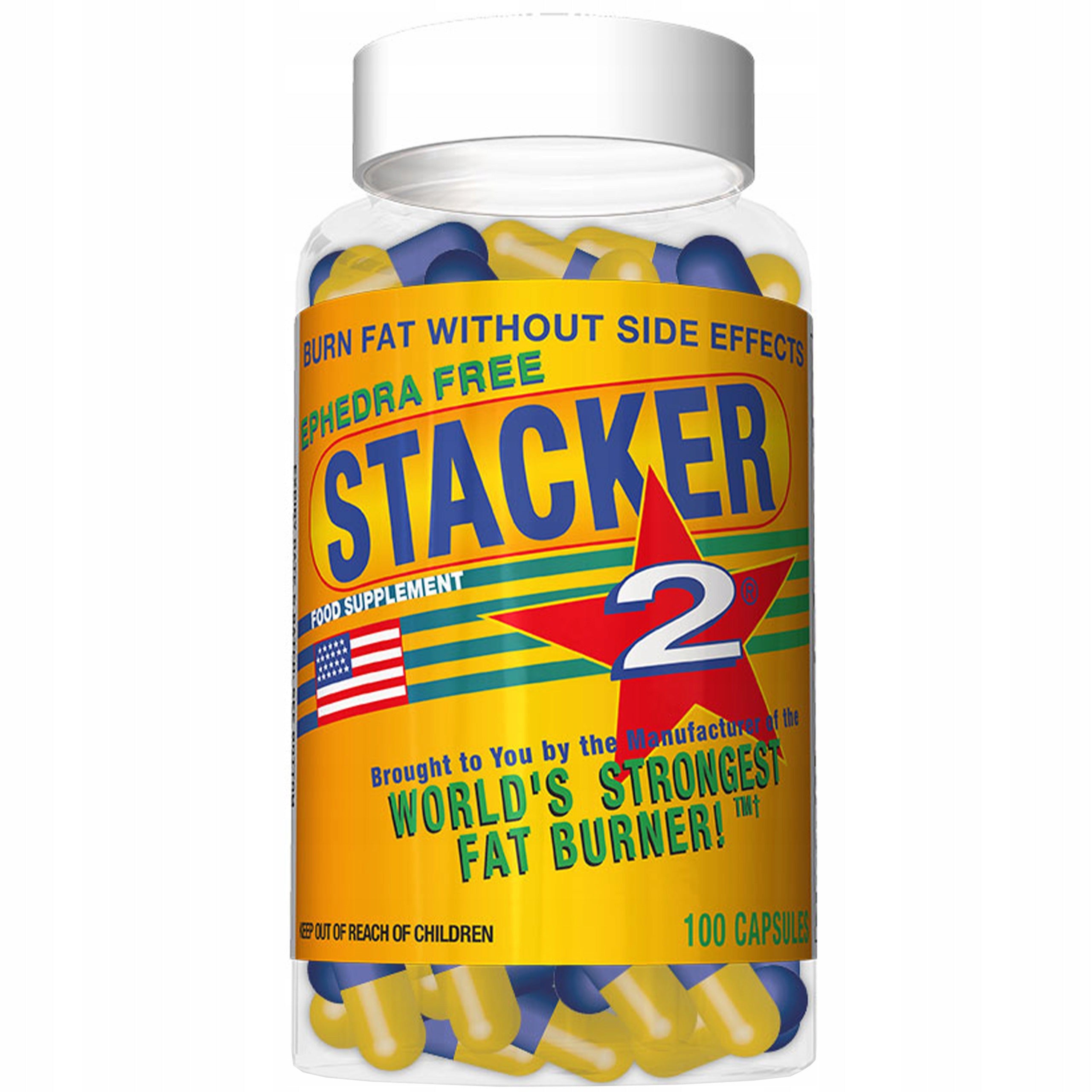 2x STACKER Stacker 2 100 capsules - Fat Burning Energy Brand Stacker 2