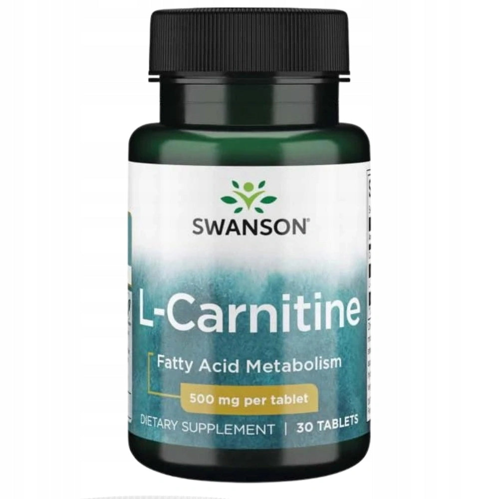 2x SWANSON L-CARNITINE 500 mg 30 tabs FOR STRENGTH ENDURANCE SLIMMING Manufacturer code sw1558
