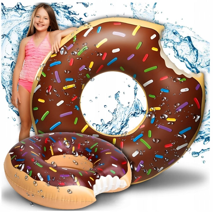 2x SWIMMING WHEEL LARGE INFLATABLE MATTRESS DONUT XXL BROWN PINK HOLIDAY Manufacturer code 56265