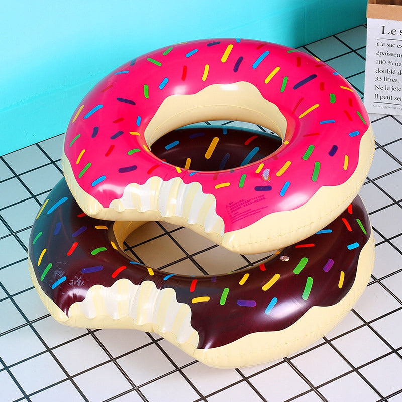 2x SWIMMING WHEEL LARGE INFLATABLE MATTRESS DONUT XXL BROWN PINK HOLIDAY Maximum load 80 kg