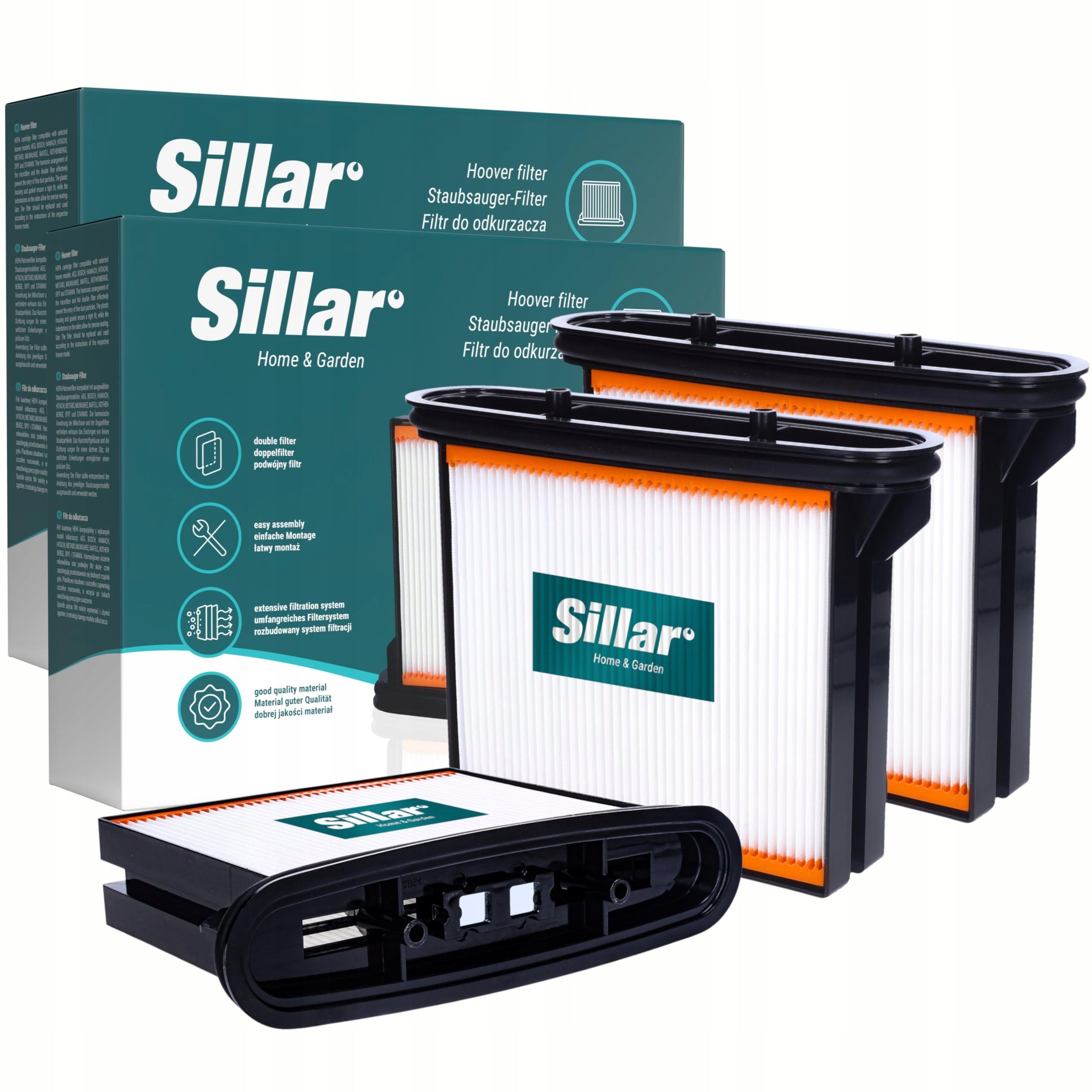 2x Sillar filters for Bosch Gas 25 50 Starmix 1235 1425 1435 1625 1635 1650