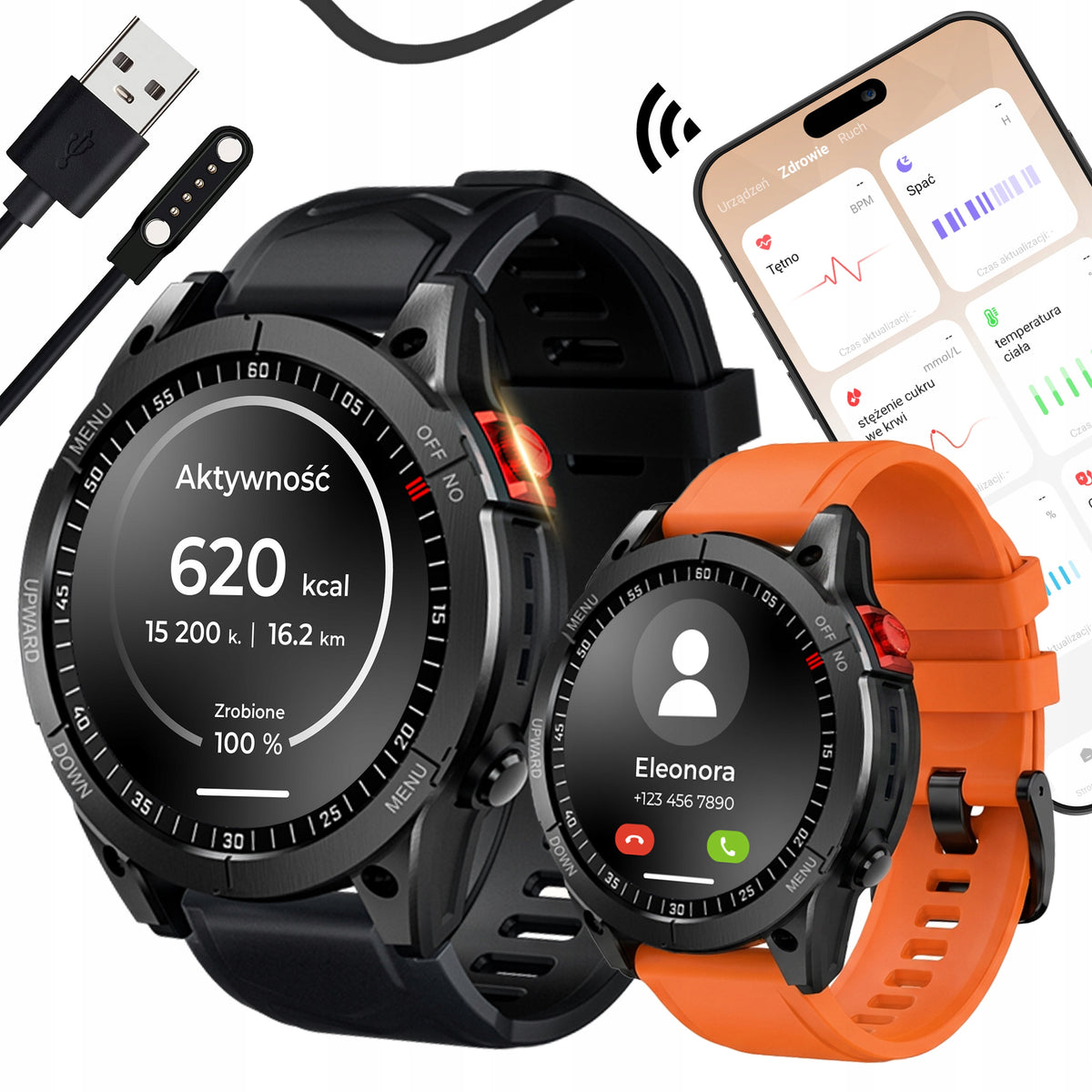 2x Smartband Wonderwatch Armor Td I3 Black Brand WonderWatch