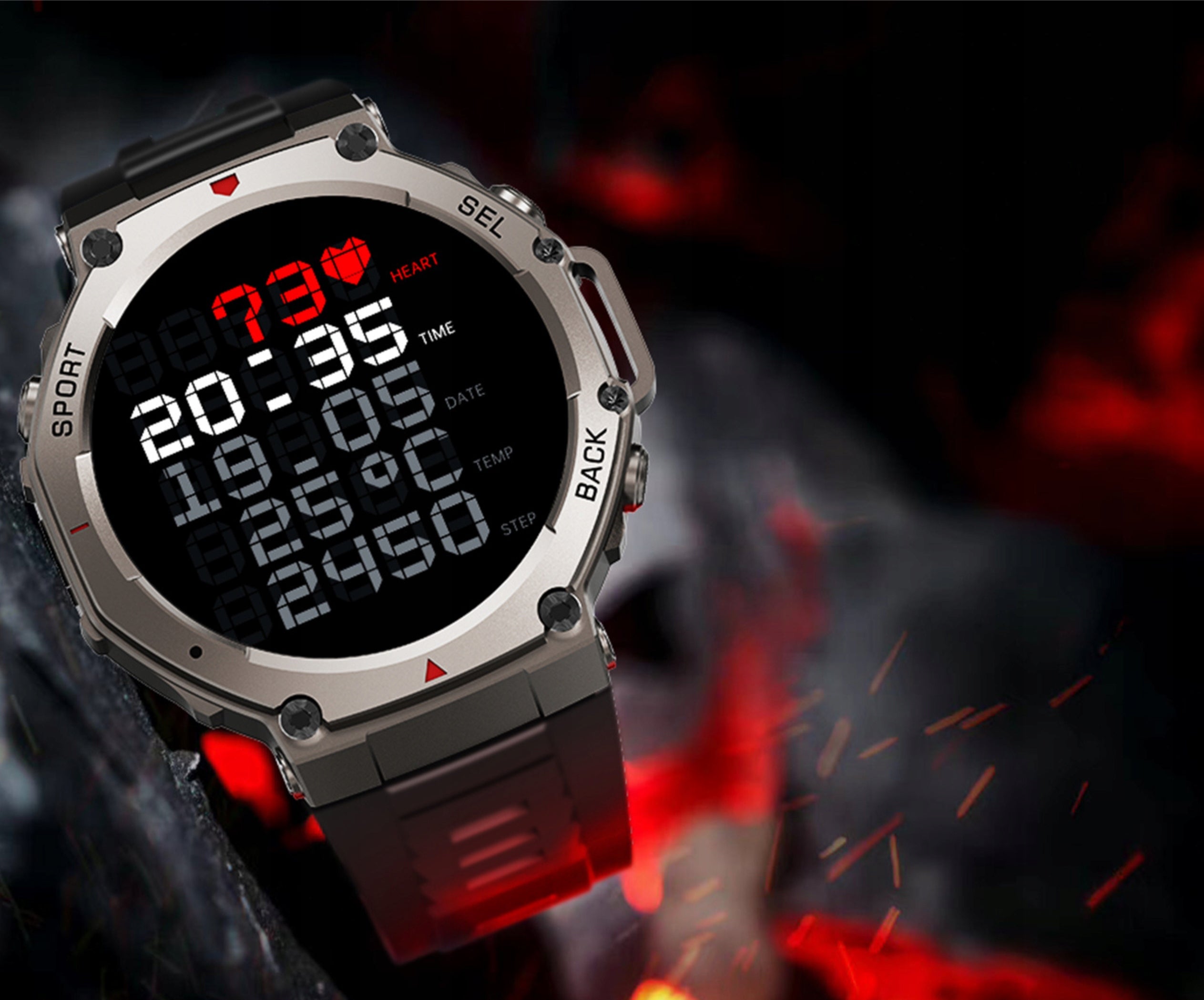 2x Smartwatch Elonix Dm58 Black Model DM58