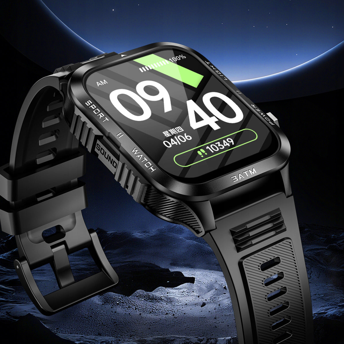 2x Smartwatch Elonix Ktt89 Black Model KTT89
