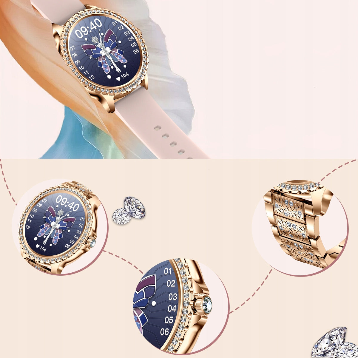 2x Smartwatch Jg Smart Jgs I70 Gold Model other