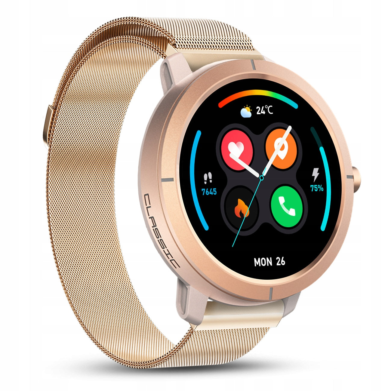 2x Smartwatch Jg Smart Watch X76 Gps Amoled 43mm Gold