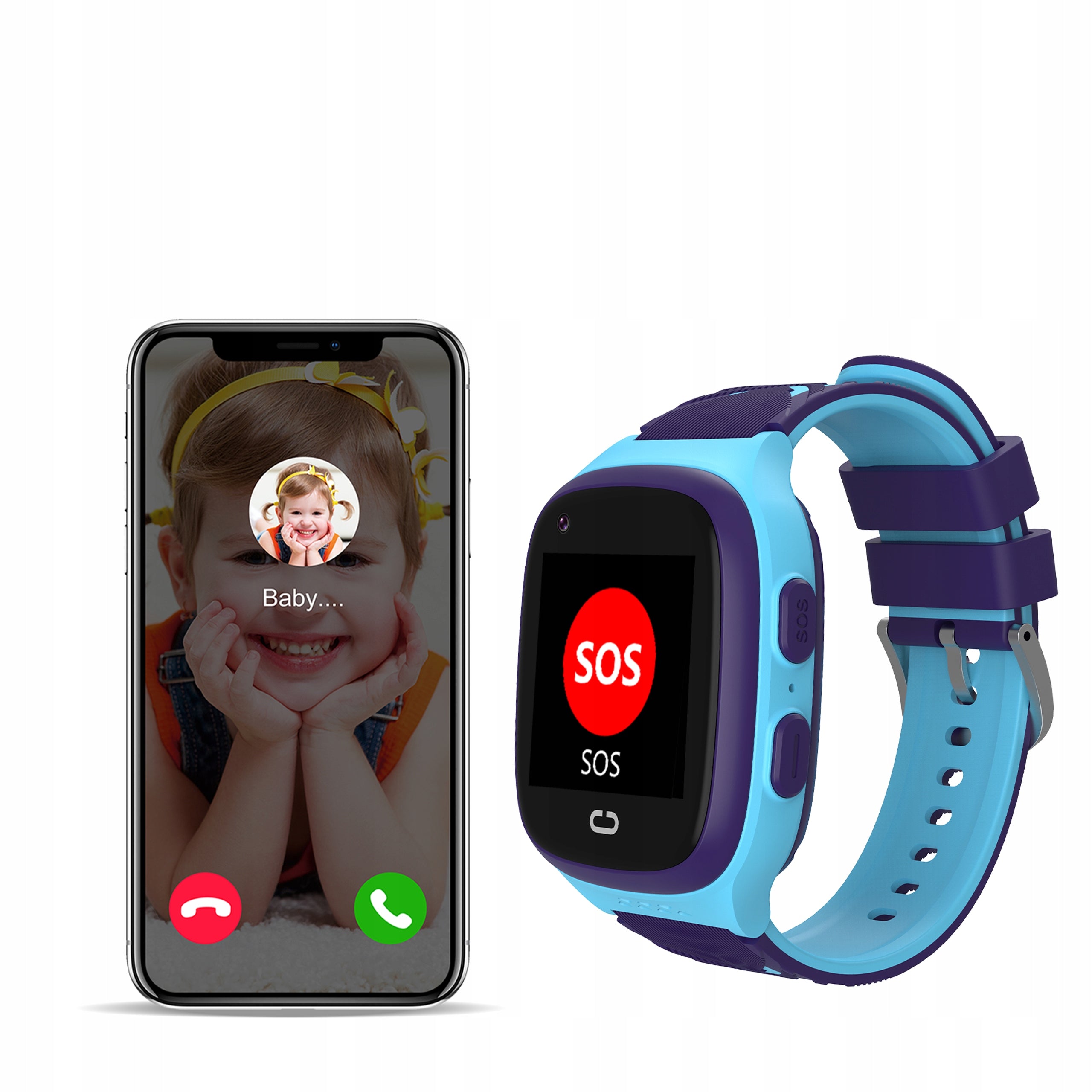 2x Smartwatch Kids Watch 4g Lte Gps Camera Games Blow Kids K18 Sky Brand Blow
