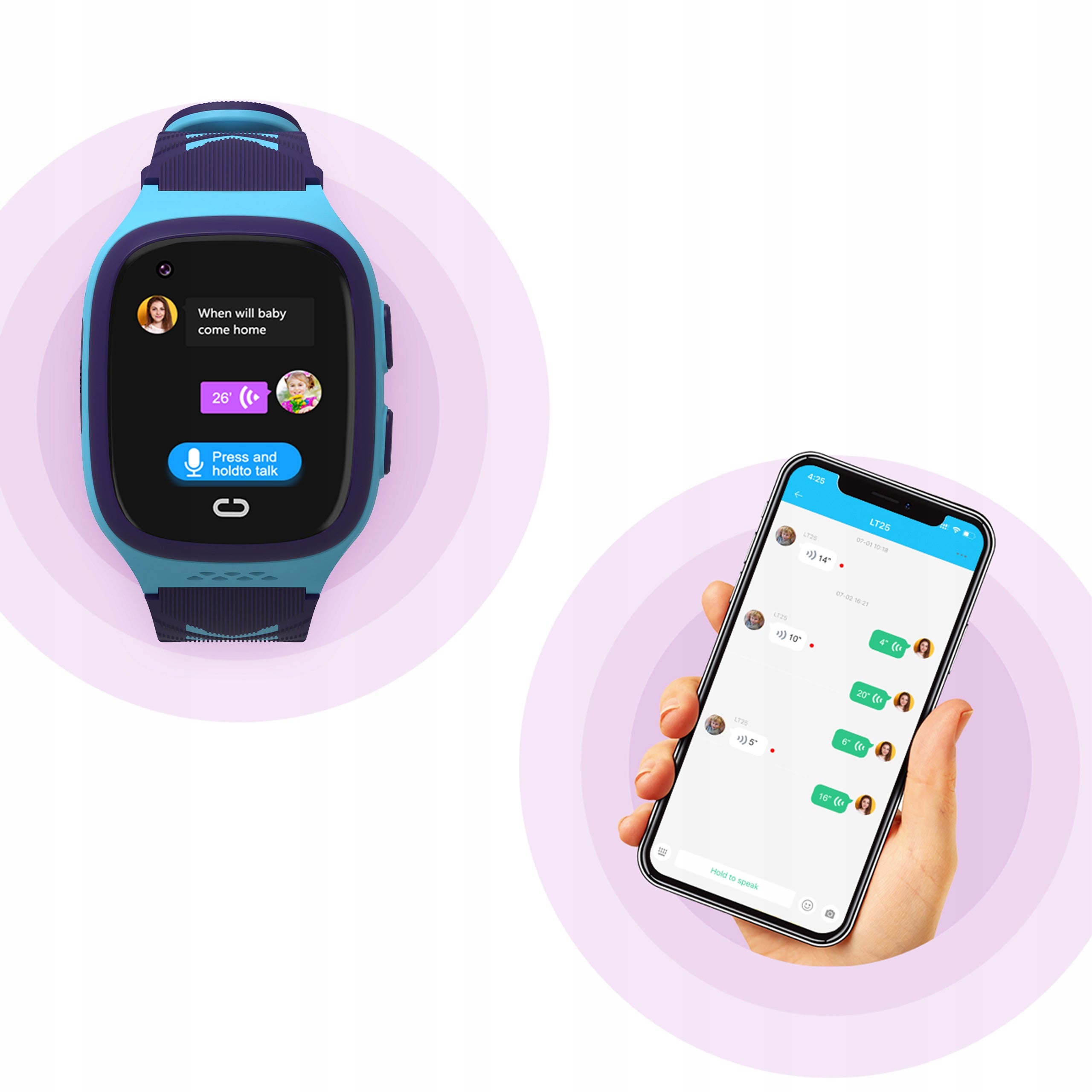 2x Smartwatch Kids Watch 4g Lte Gps Camera Games Blow Kids K18 Sky Model K18