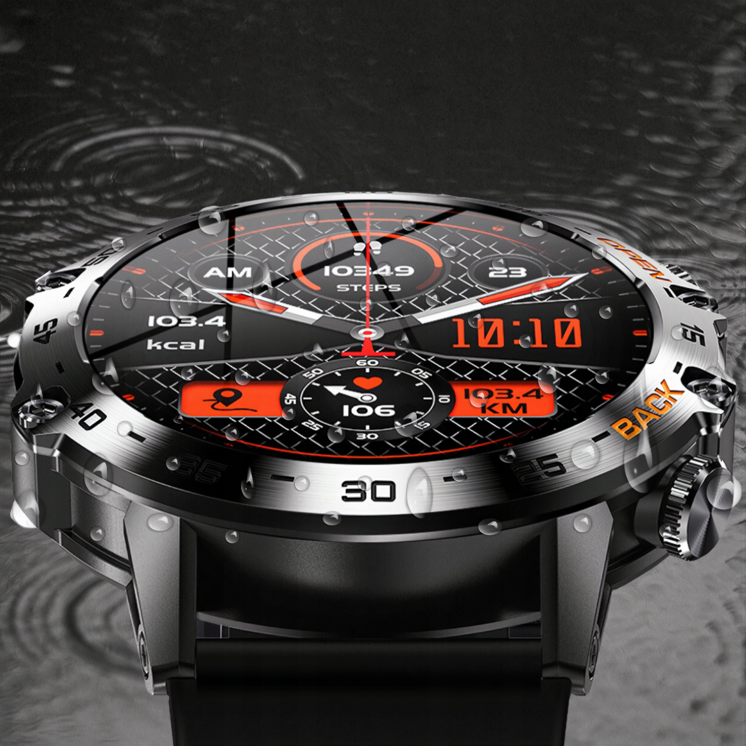 2x Smartwatch Vess K52 Black Model K52