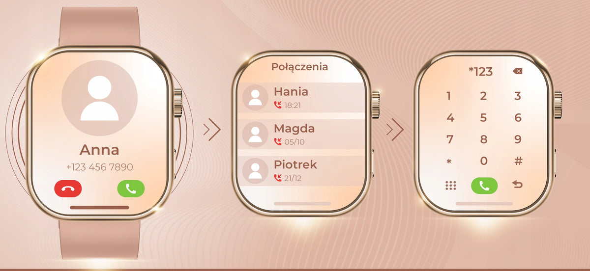 2x Smartwatch Wonderwatch Mi3 Gold Model other