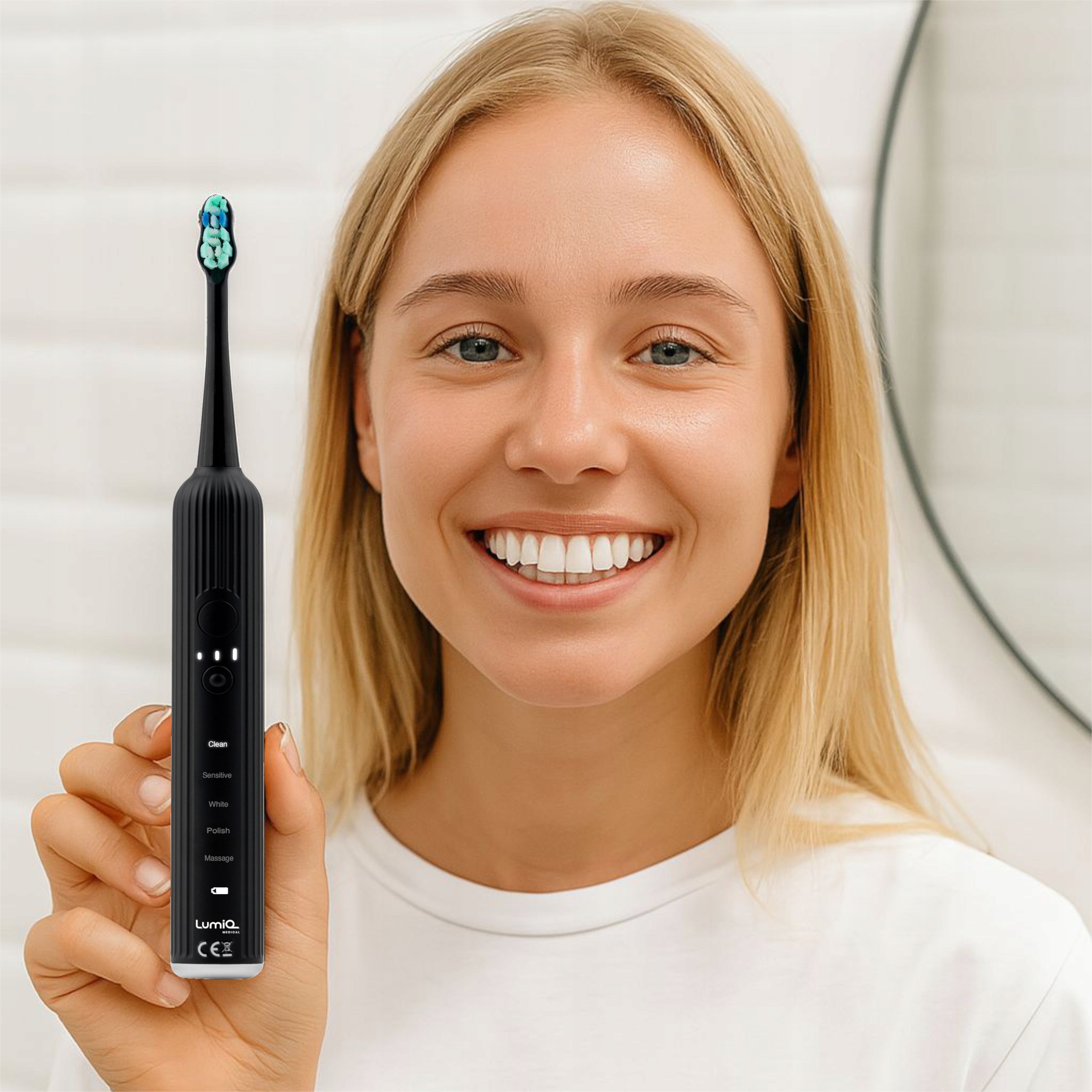 2x Sonic Toothbrush Electric Whitening LUMIQ Medica CUP Medical device no