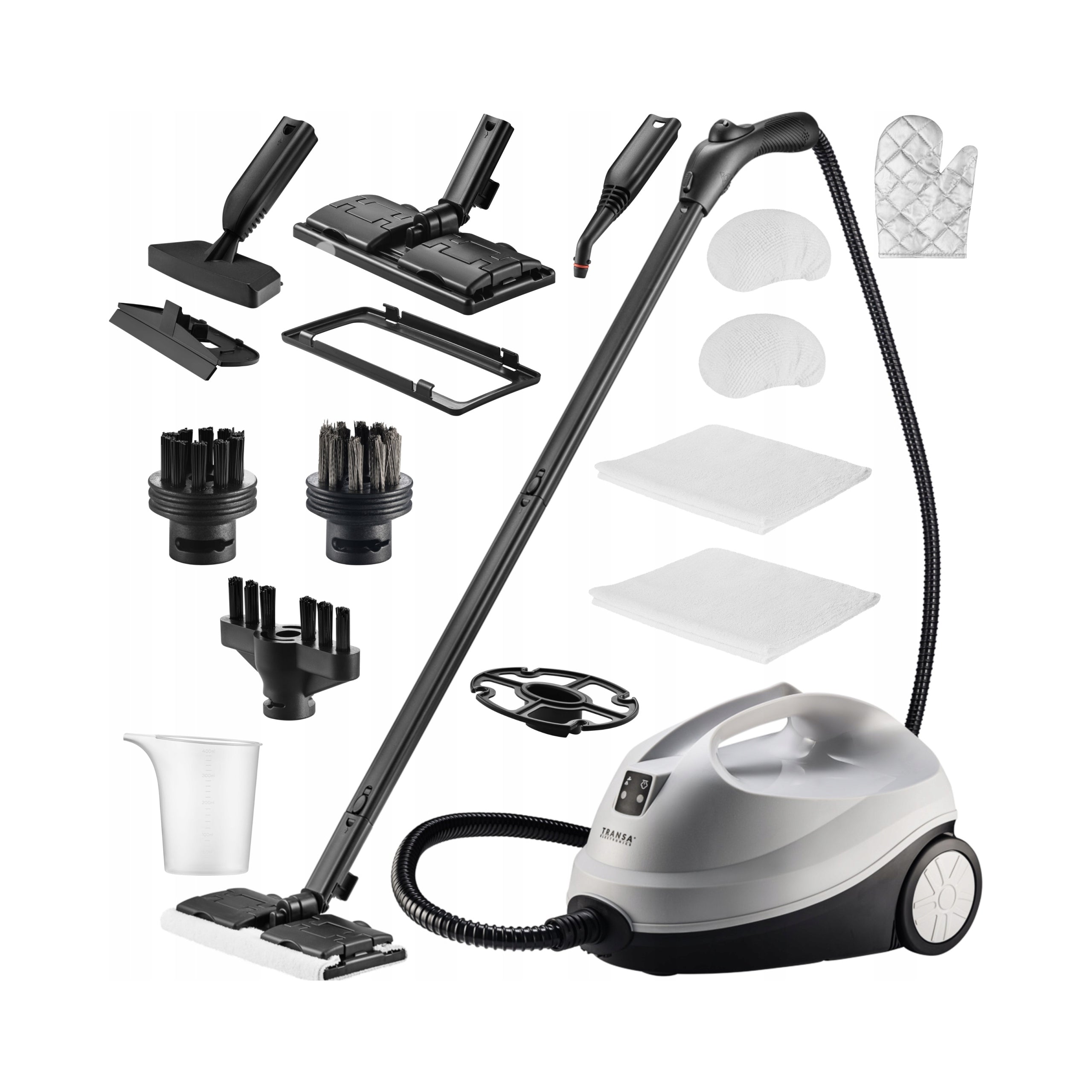 2x Steam Mop Transa Electronics Steamclean Gray Te 190