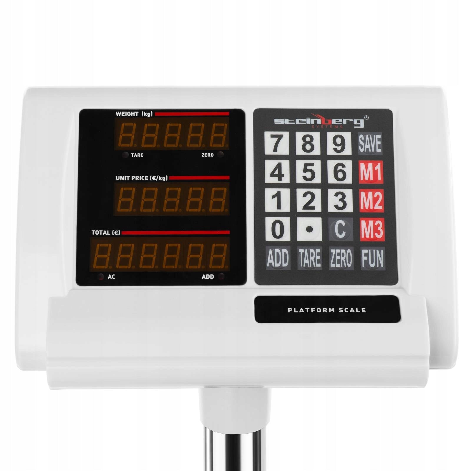 2x Storage platform scale 40x50cm power supply + battery 60kg / Brand Steinberg Systems