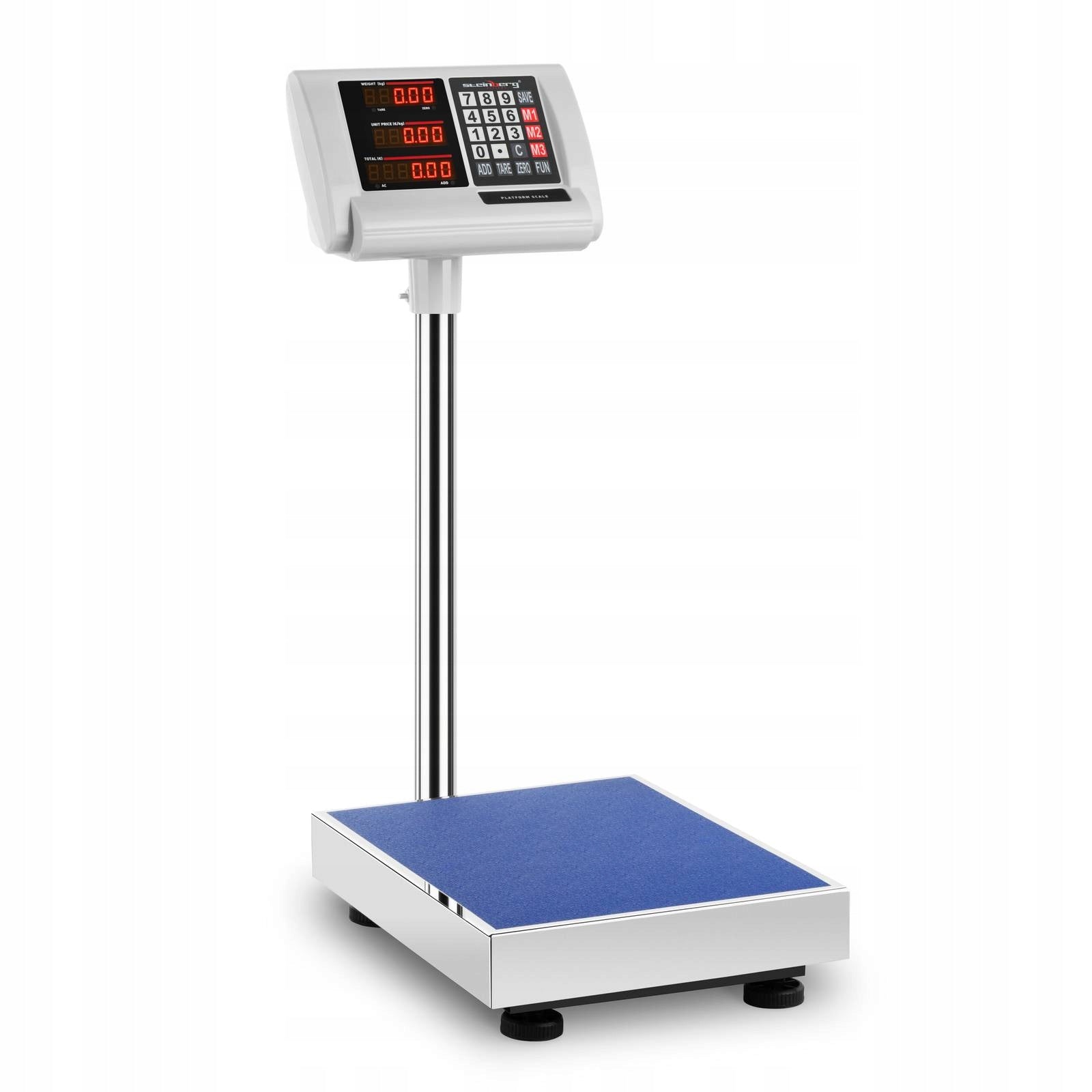 2x Storage platform scale 40x50cm power supply + battery 60kg /