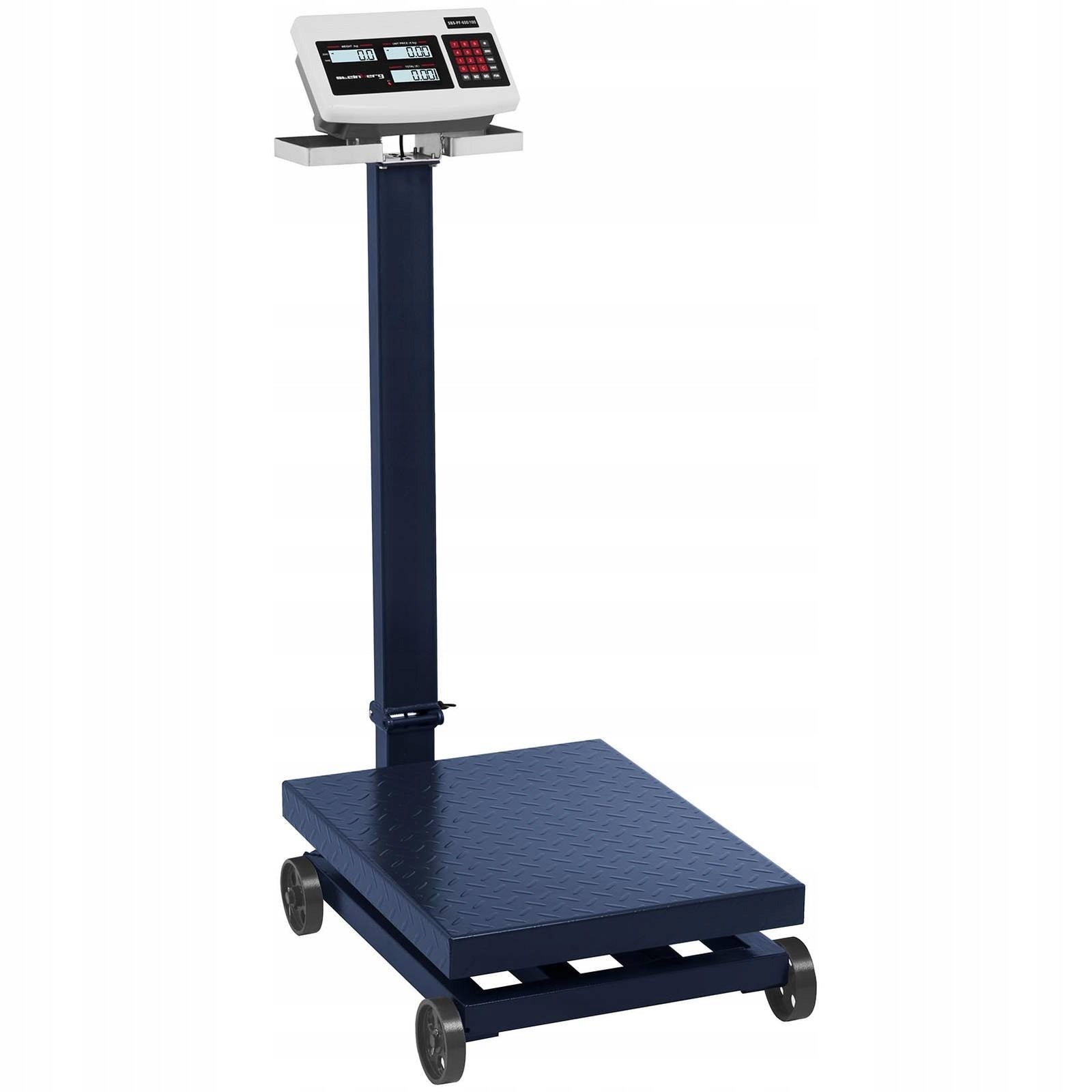 2x Storage platform scale with wheels SBS-PF-600/100 LCD up to 600kg