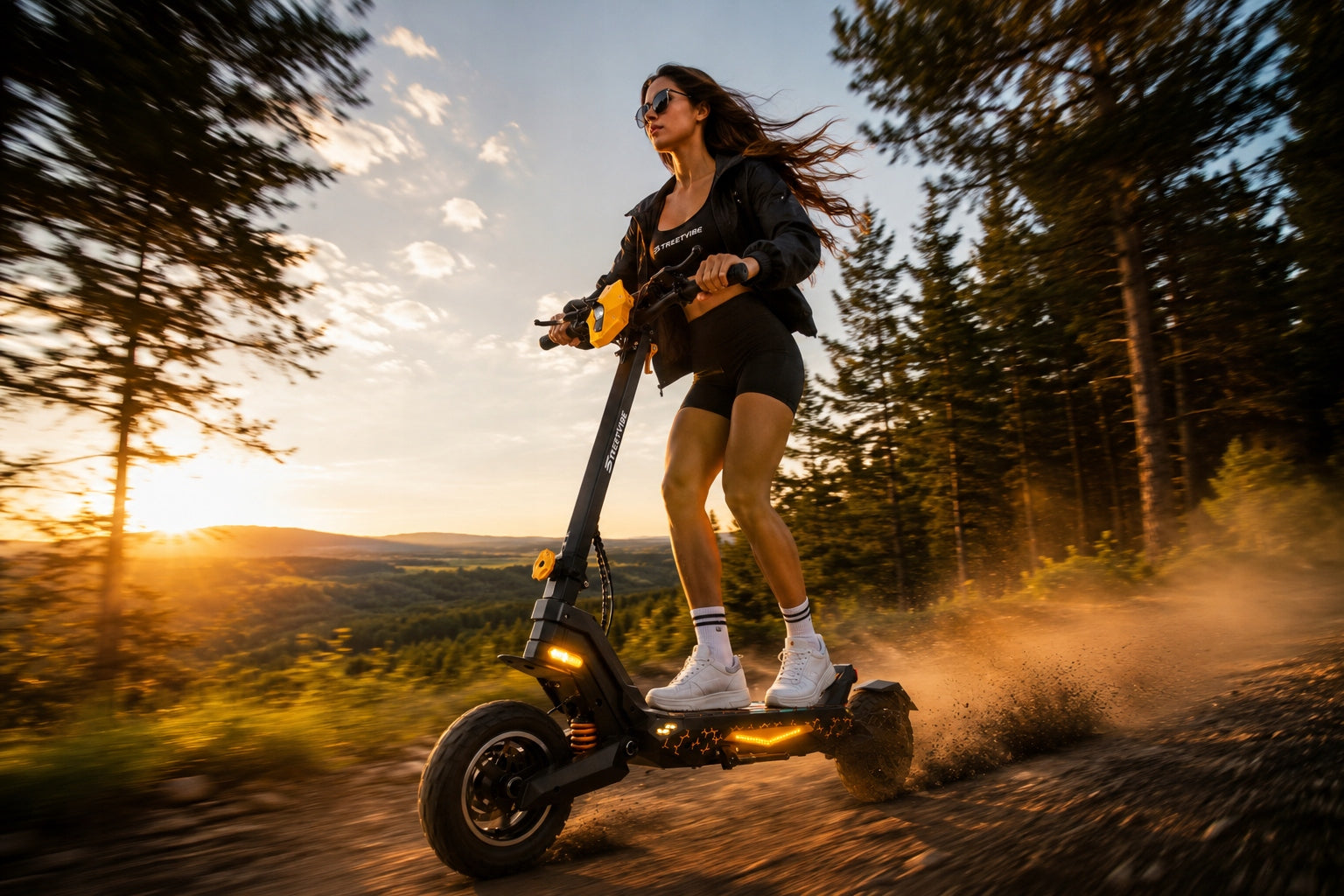 2x Streetvibe Electric Scooter 1200w 48v For Adults 80km Range Color black
