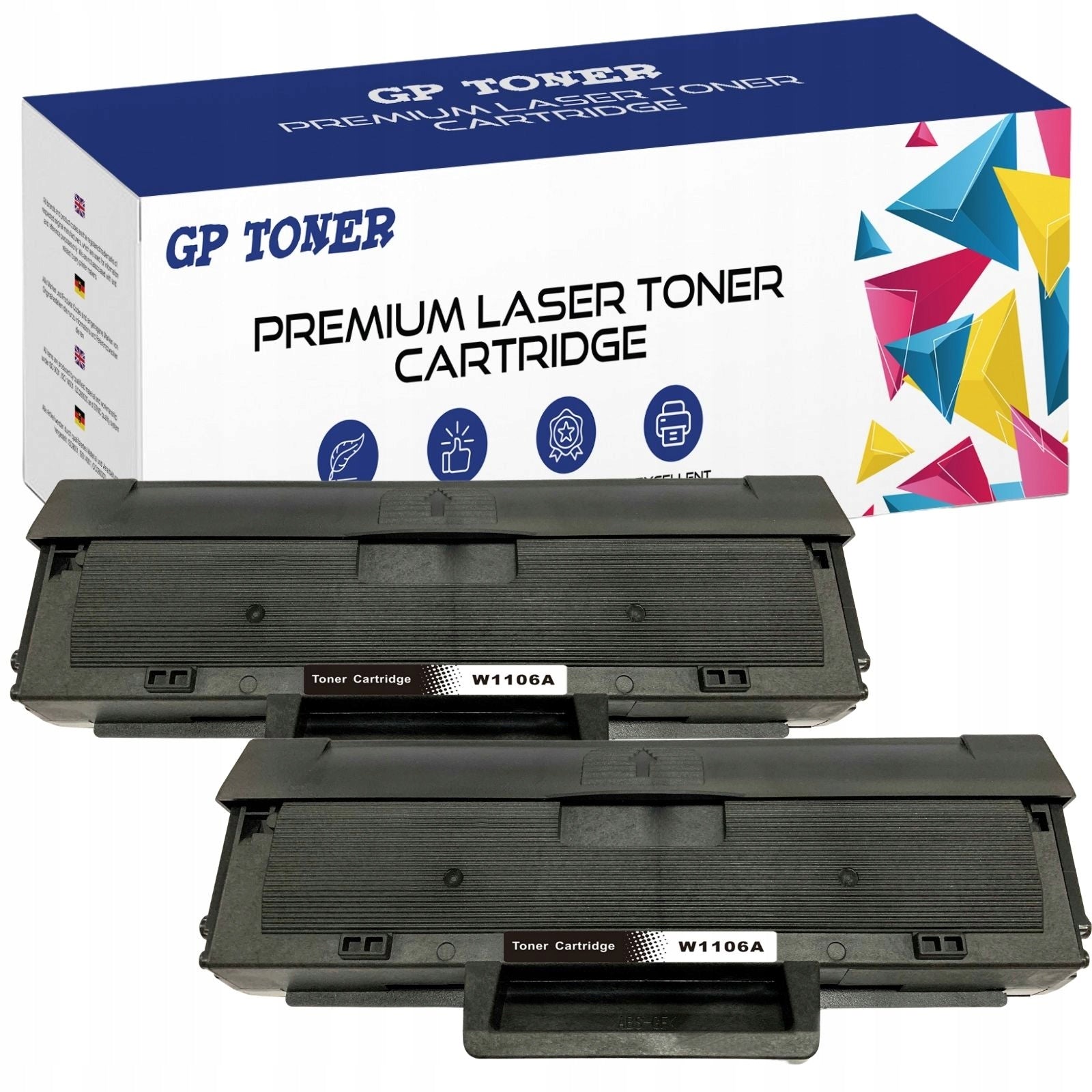 2x TONER FROM CHIP 106A TO HP 107a 107r MFP 135a 135w 138pnw 138p 138pn 107a