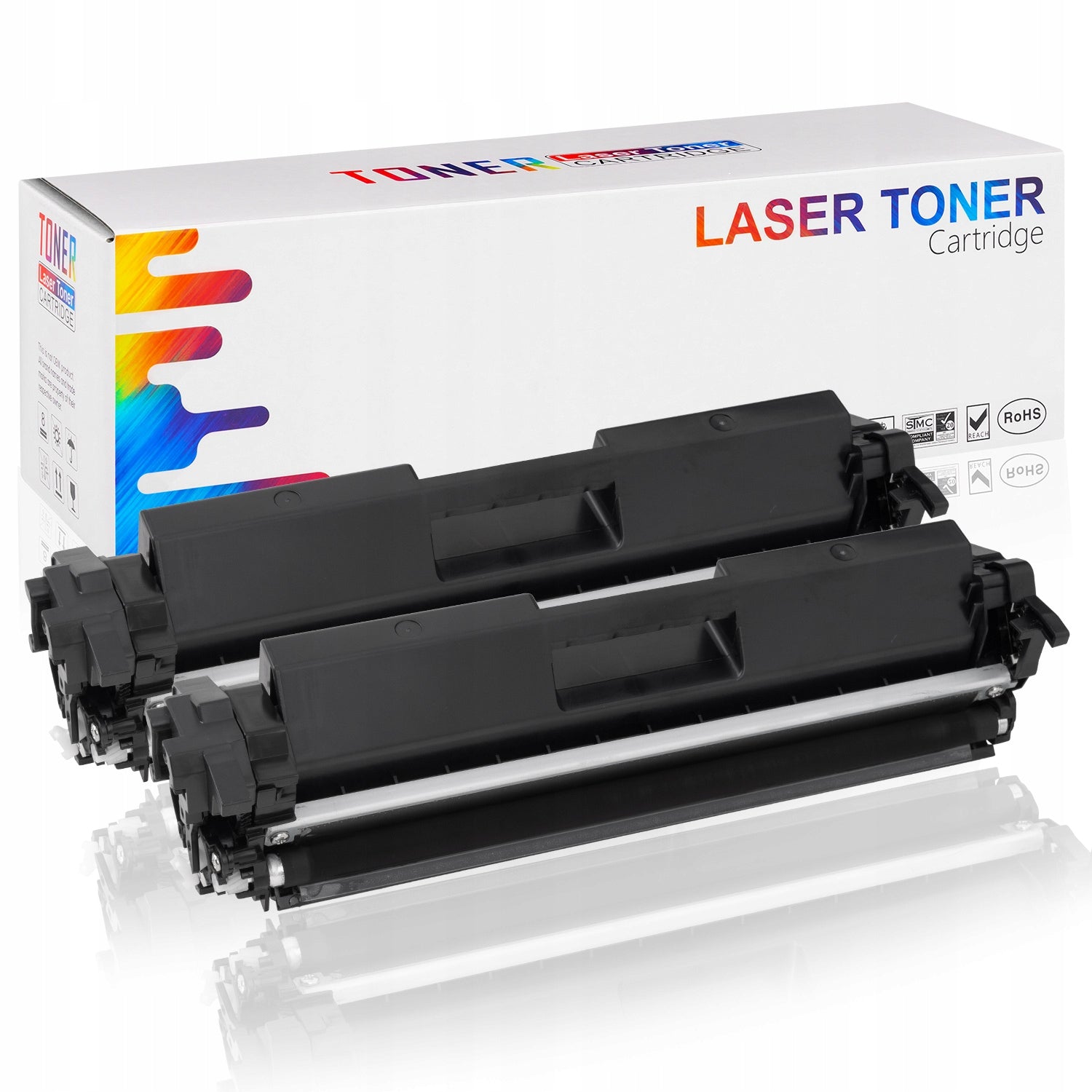 2x TONER for HP 17A CF217A M102W M130A M132 with CZIP