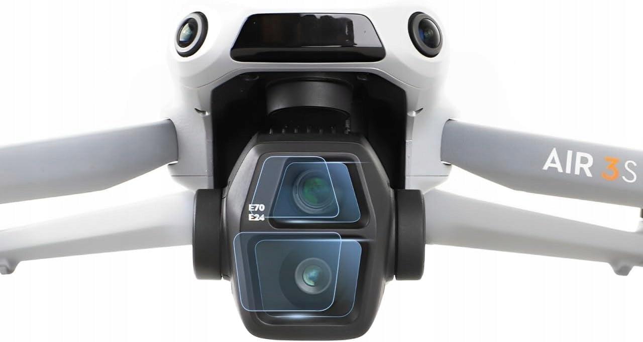 2x Tempered Glass Lens Cover Set for DJI AIR 3S 3 S Drone Batteries included no