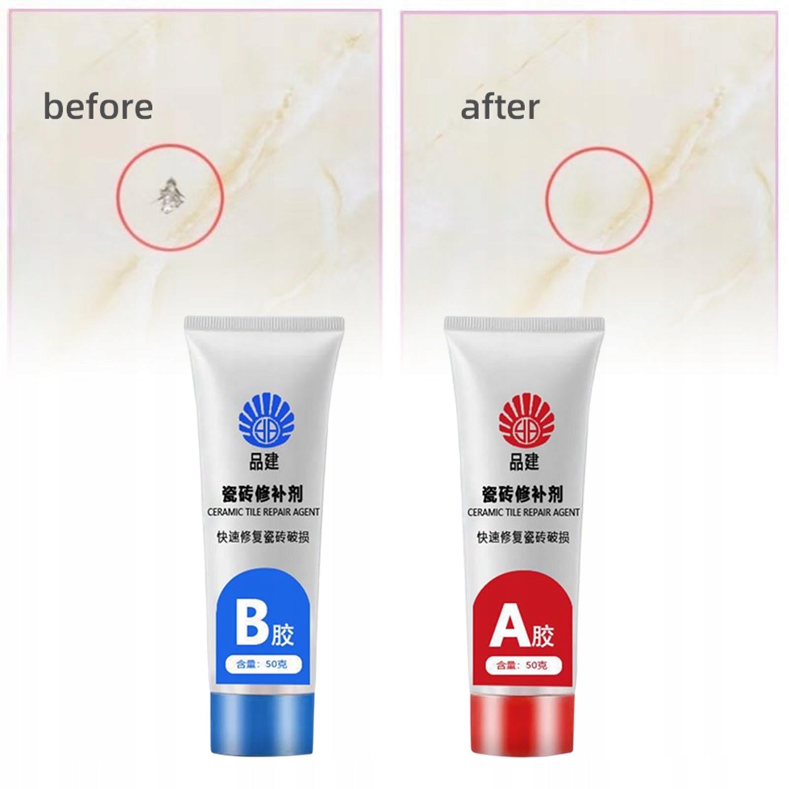 2x Tile Repair Agent Ceramic Paste Repair Purpose for glaze