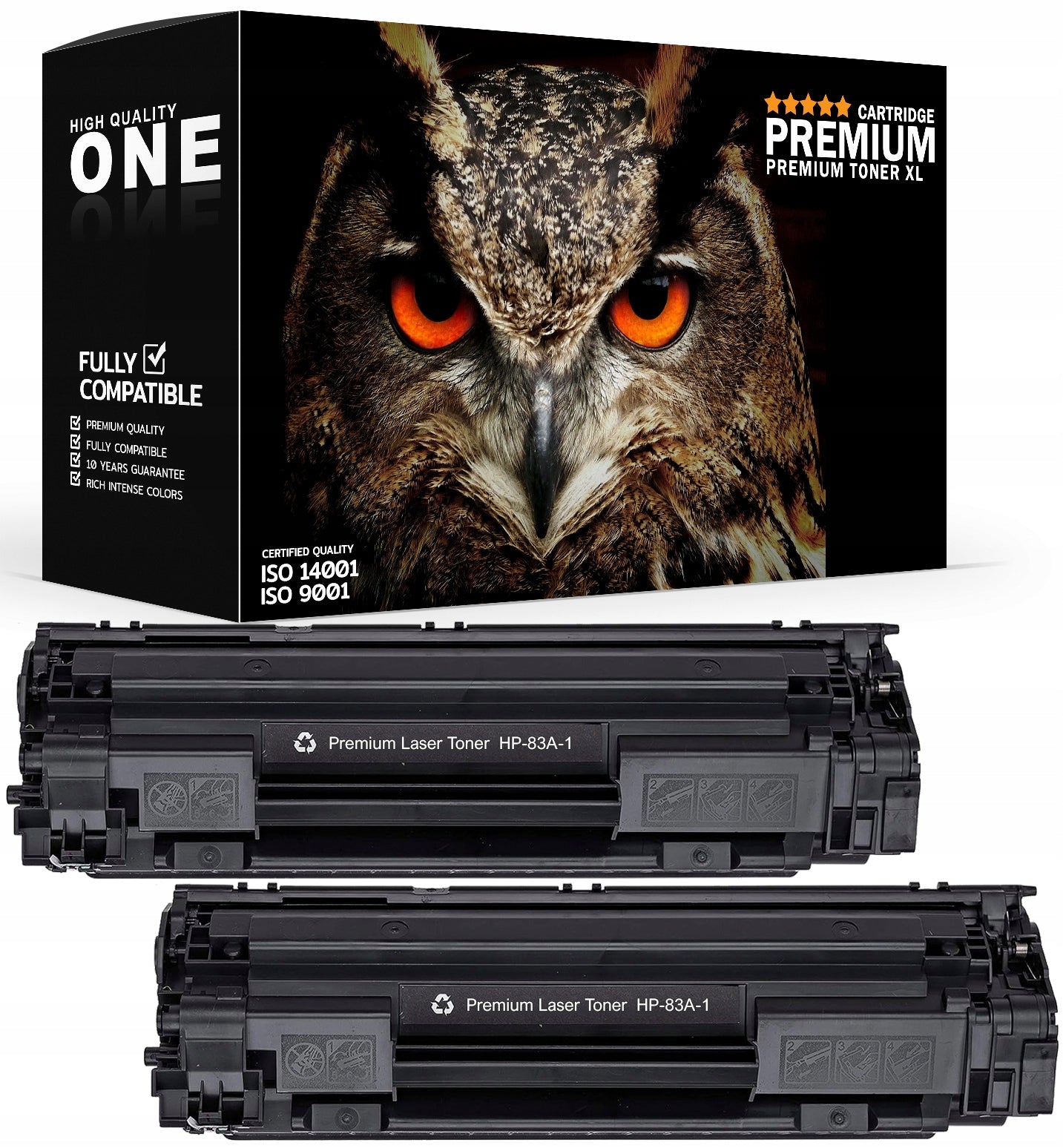 2x Toner for HP LaserJet PRO MFP M125a M125nw M127fn CF283A 83A printer
