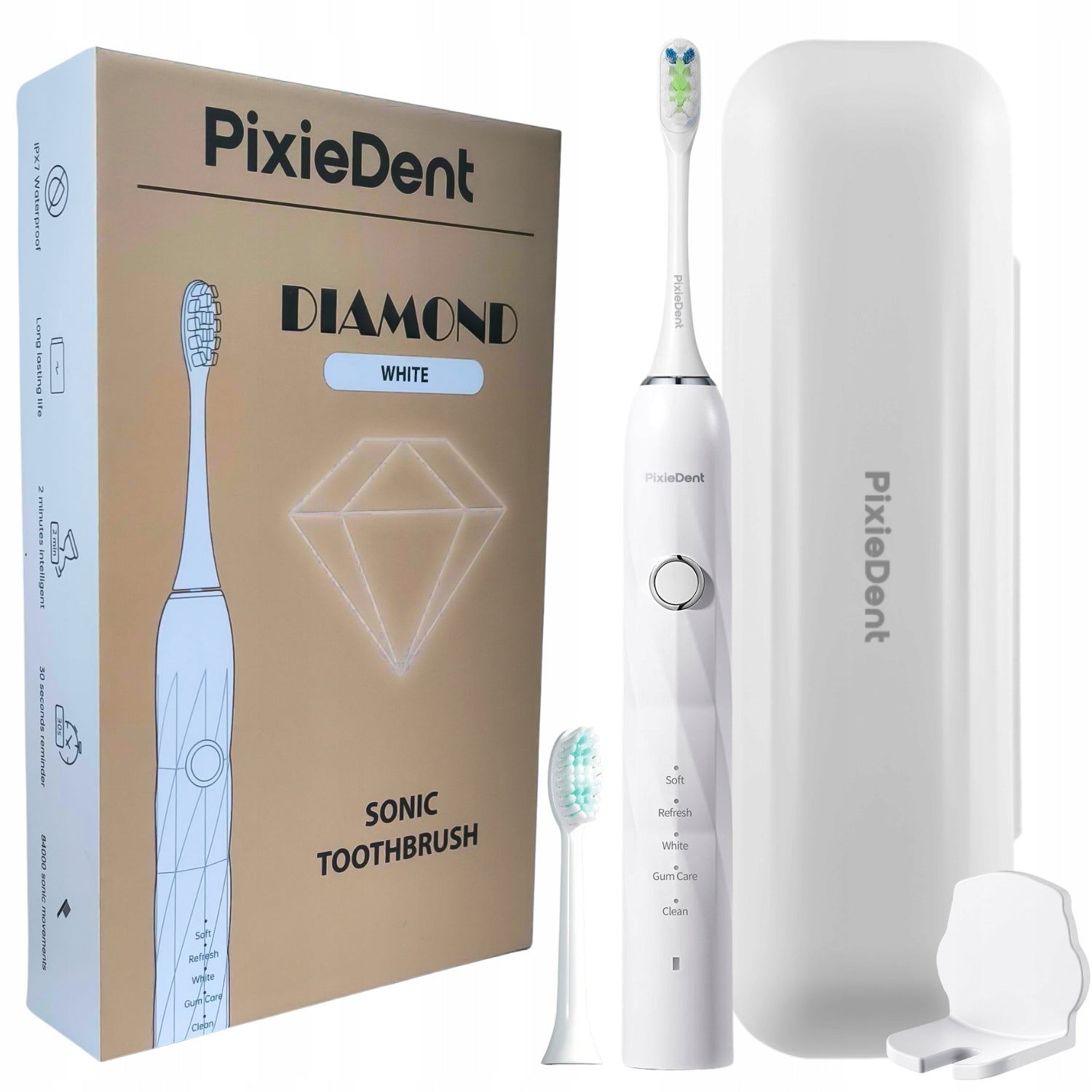 2x Toothbrush PixieDent Diamond EAN (GTIN) 5905655410684