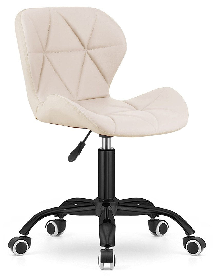 2x VASTO OFFICE PU CREAM SMOKE swivel chair Brand Lugano