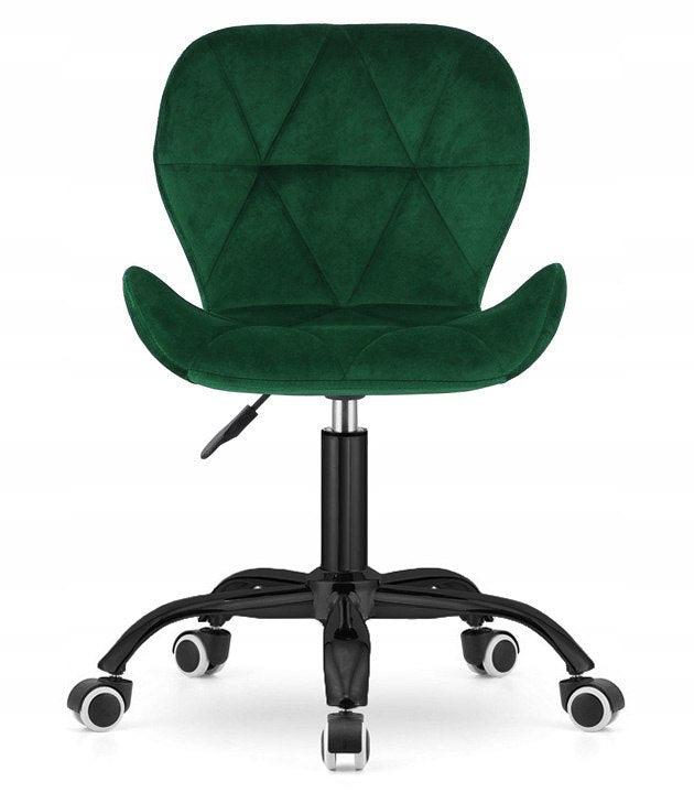 2x VASTO OFFICE VELVET FOREST GREEN SMOKE swivel chair Packaging status original