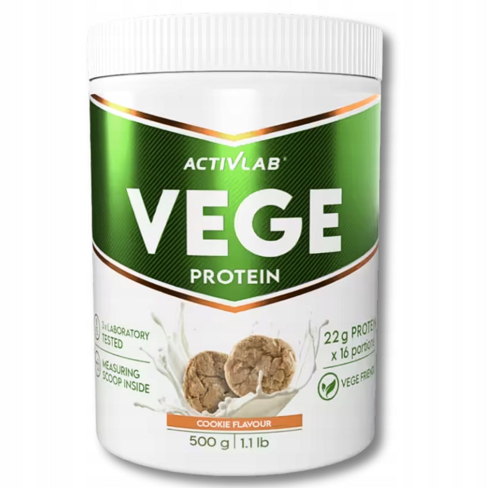 2x VEGETABLE PROTEIN ActivLab VEGE PROTEIN 500g SUGAR FREE isolate soya CAKE Expiration date at least 3 months from the date of purchase