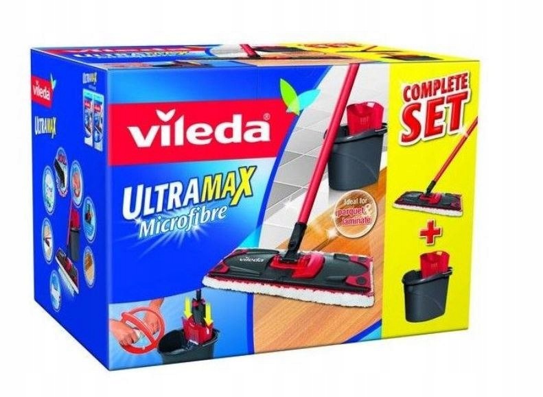 2x VILEDA ULTRAMAX BOX, MOP+BUCKET+SQUEEZER Packaging status original