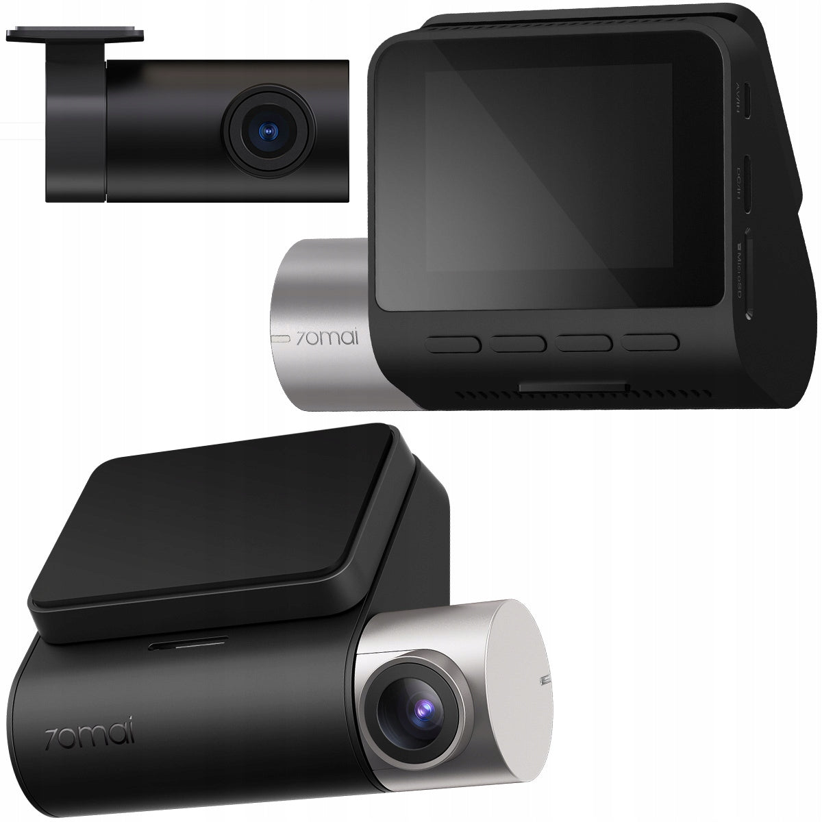 2x Video Recorder 70mai Dash Cam A510 Set Rear View Camera Rc11 Hdr Gps Adas