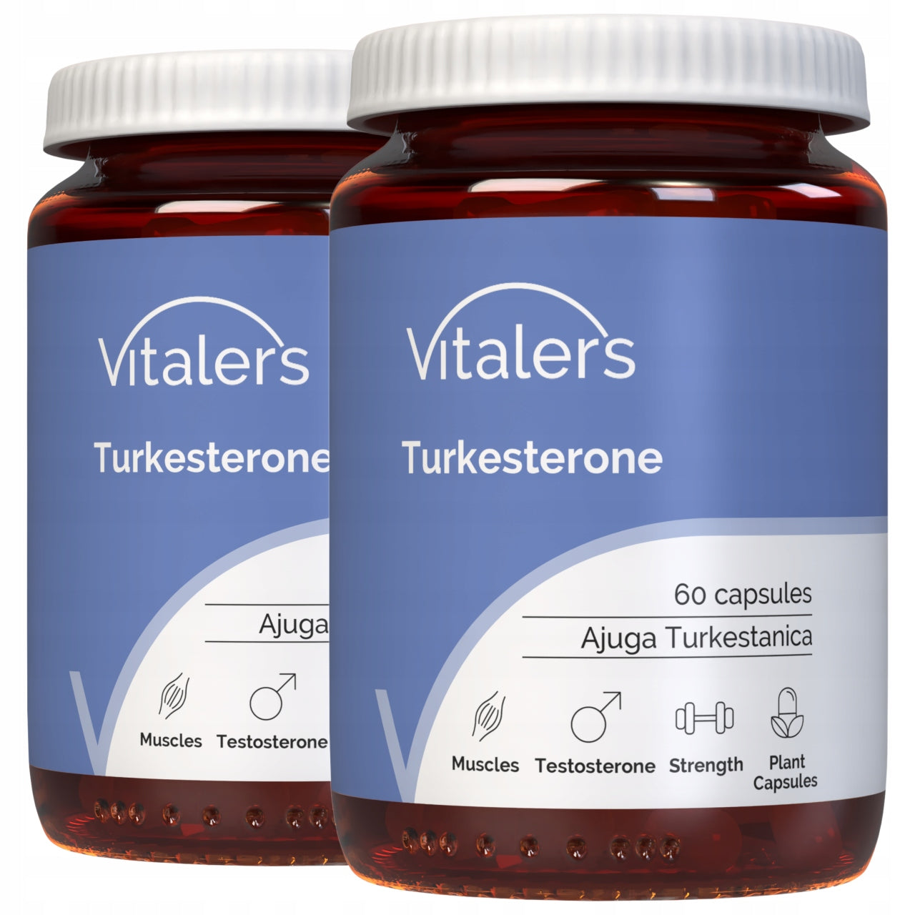 2x Vitaler's Turkesterone Ajuga Turkestanica Extract 60 kaps