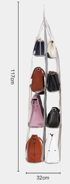 2x WARDROBE ORGANIZER HANGING BAG HANGER 8 SEATS PREMIUM EAN (GTIN) 3372360365264