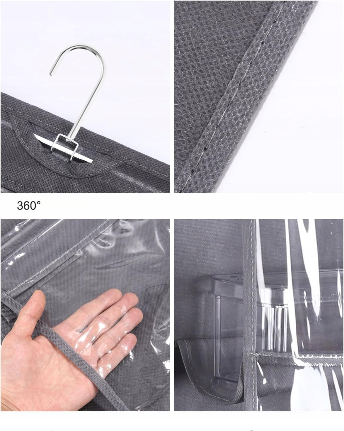 2x WARDROBE ORGANIZER HANGING BAG HANGER 8 SEATS PREMIUM Manufacturer code 2XX1