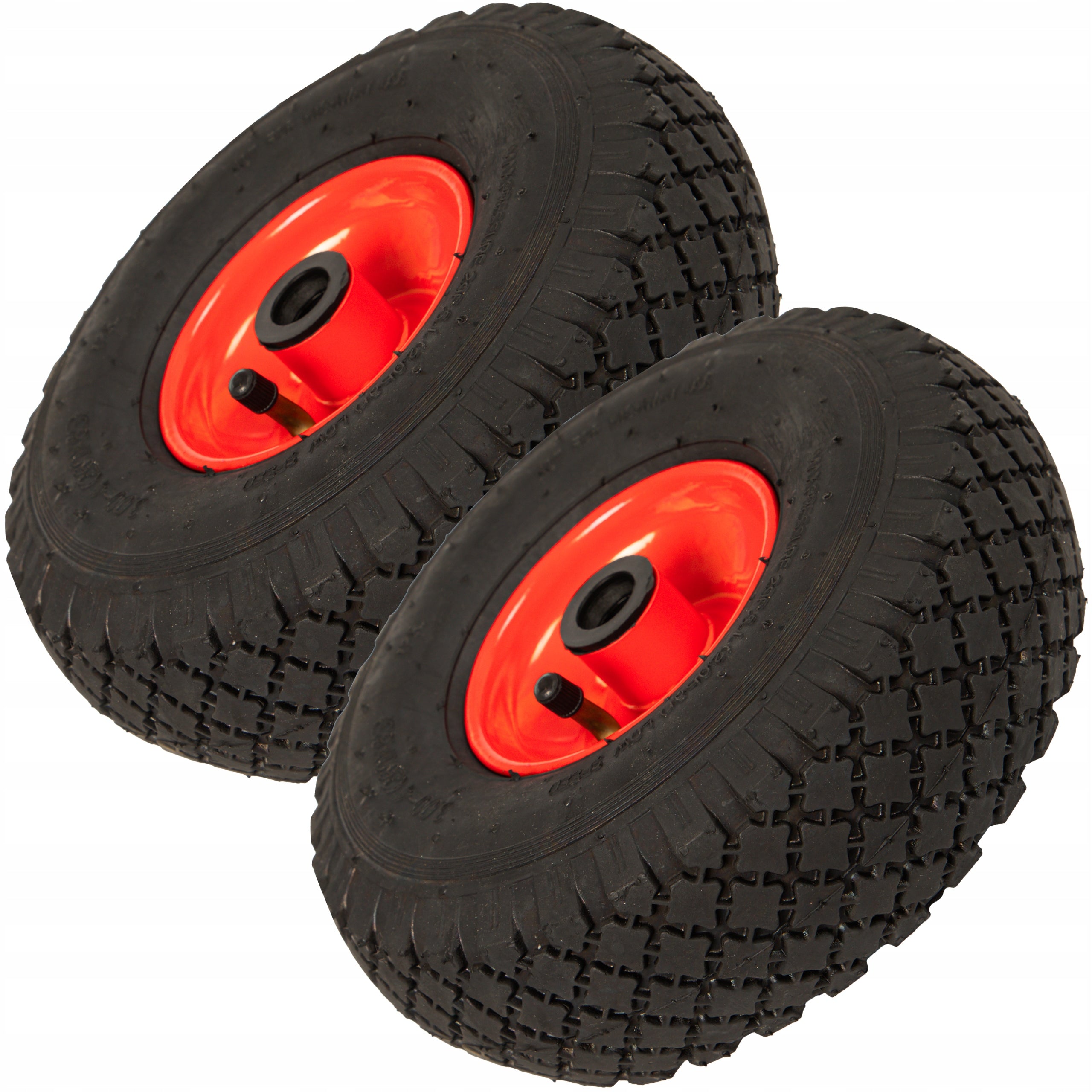 2x WHEEL FOR WHEELBARROW TROLLEY PLATFORM 260x85MM 3,00/4 WHEEL INNER TUBE fi 20 136KG