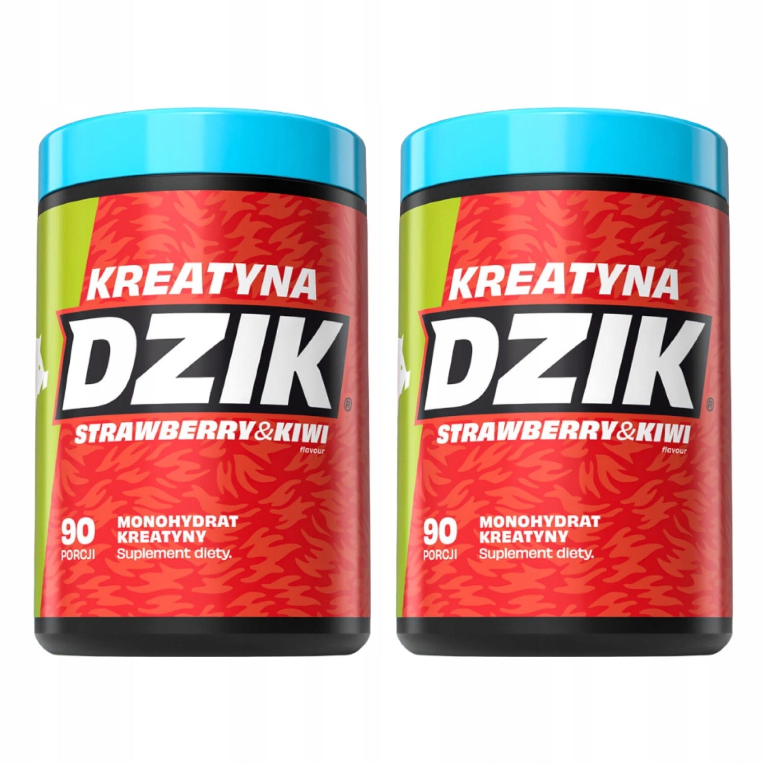 2x WK DZIK Creatine Strawberry Kiwi 90 servings 369 g