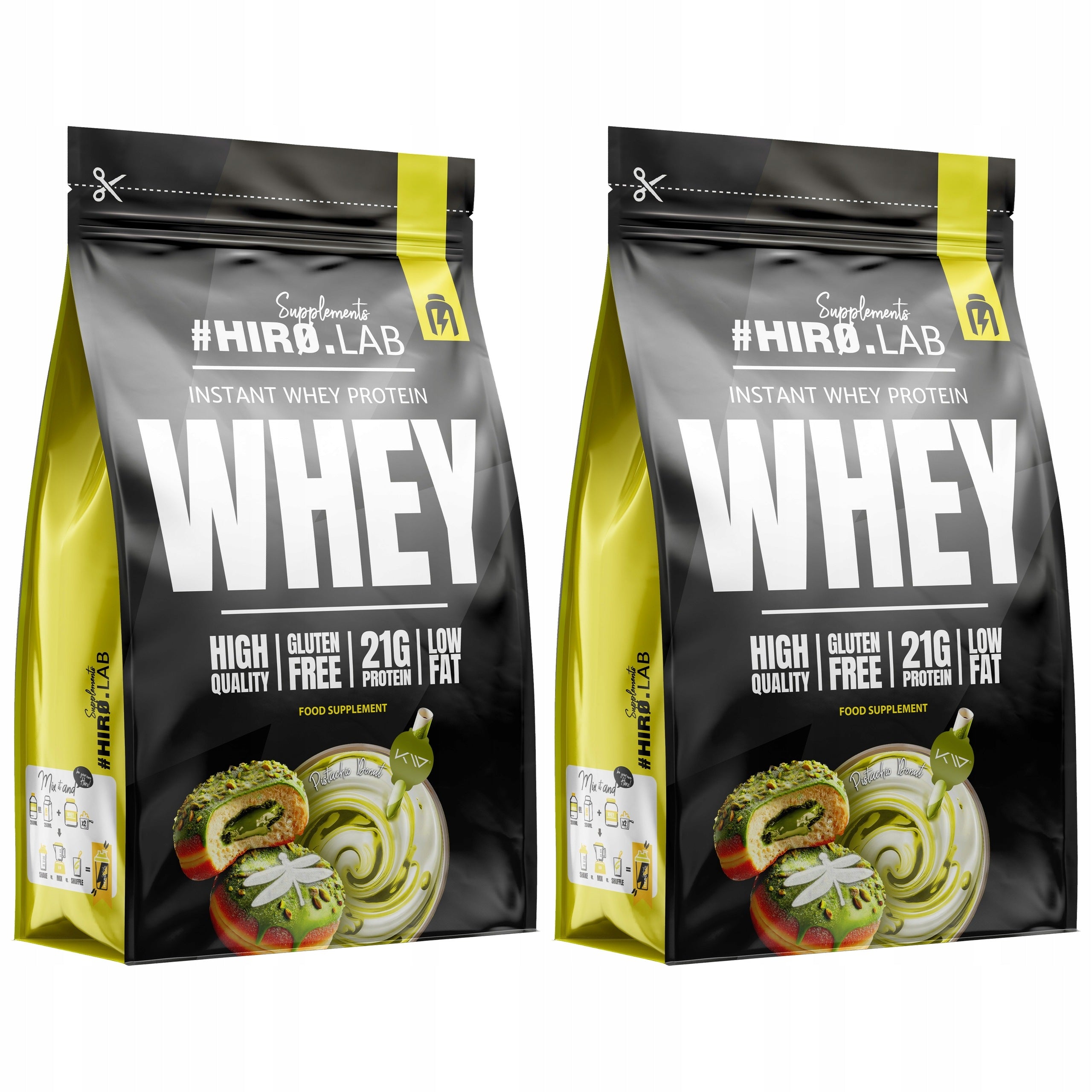 2x WPC Instant Whey Protein 750g PISTACHIO DONUT Kamila Chosen H