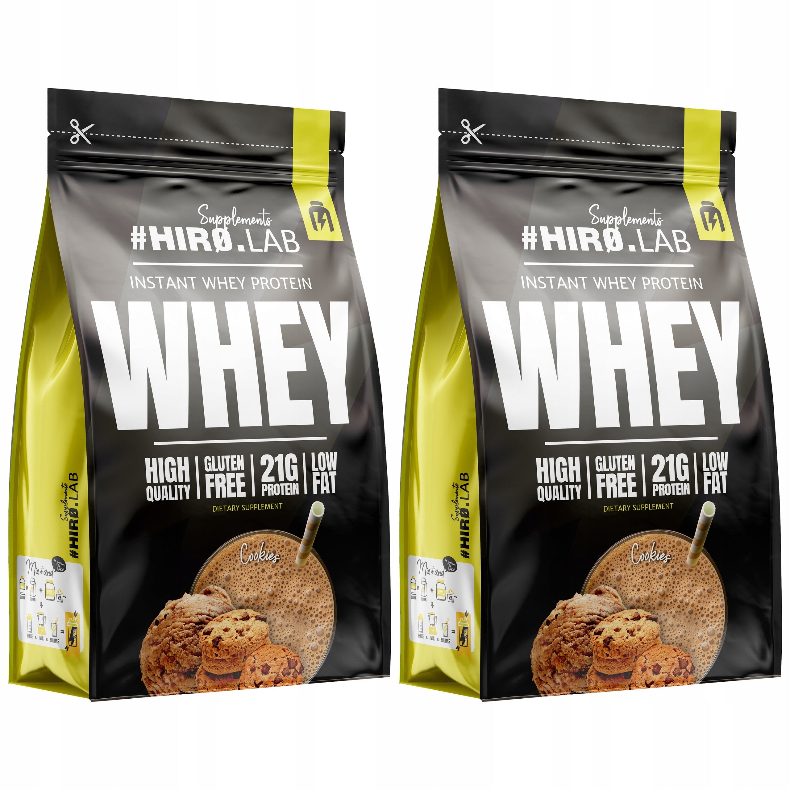2x WPC Protein Instant Whey Protein Conditioner 750 g Hiro Biscuit