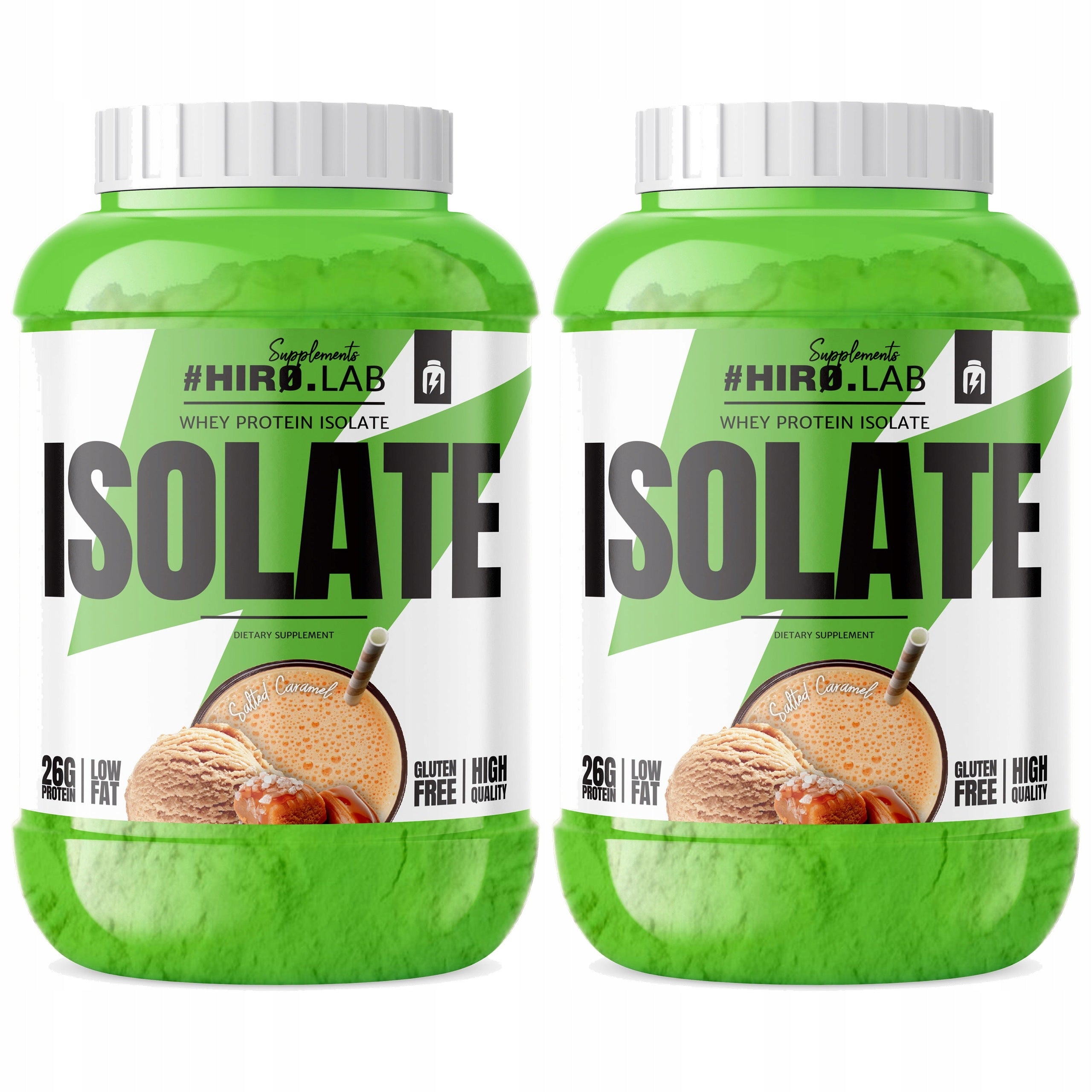 2x WPI Whey Protein Isolate Conditioner 1800 g SALTY CARAMEL HIRO