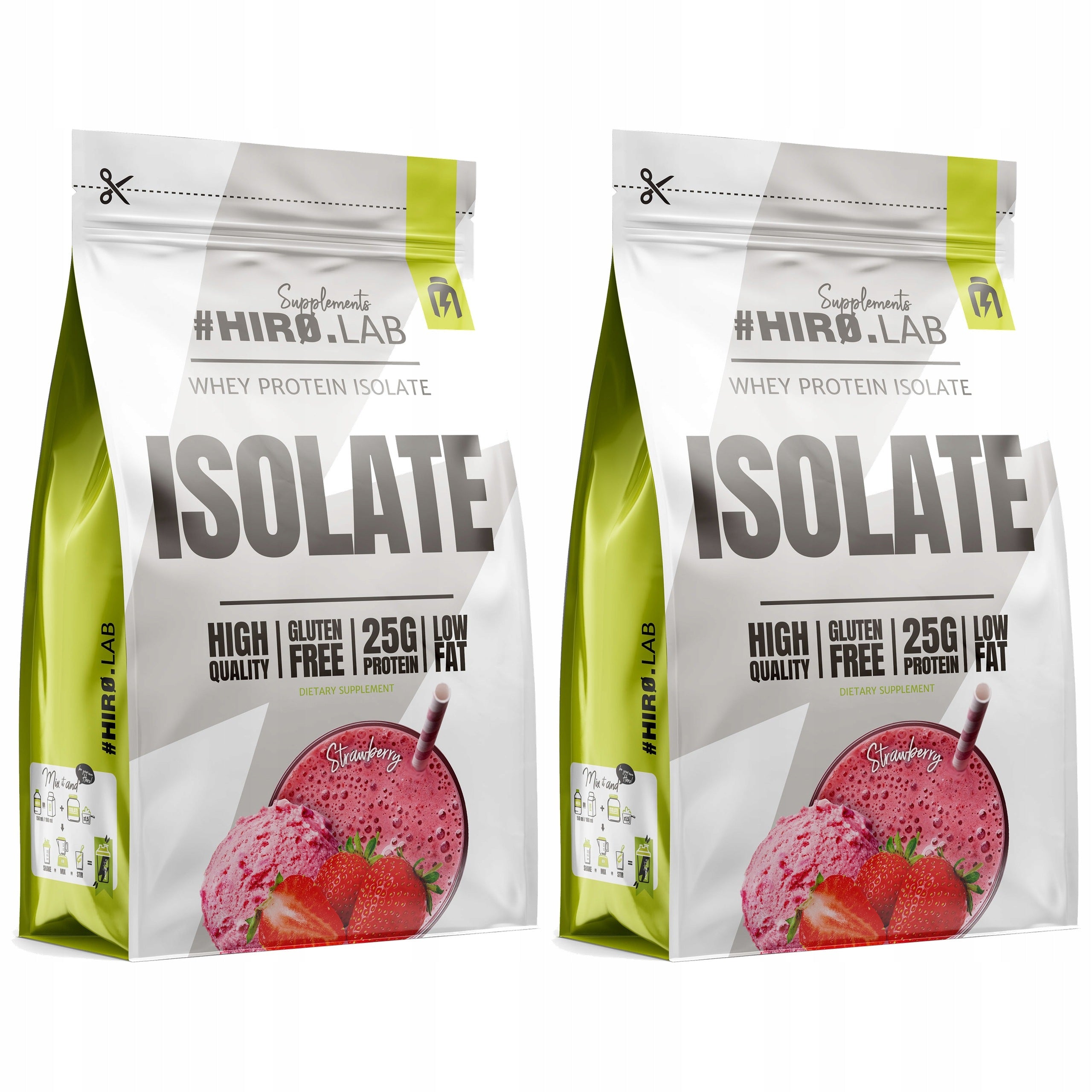 2x WPI Whey Protein Isolate Protein Conditioner Isolate 700g Strawberry H