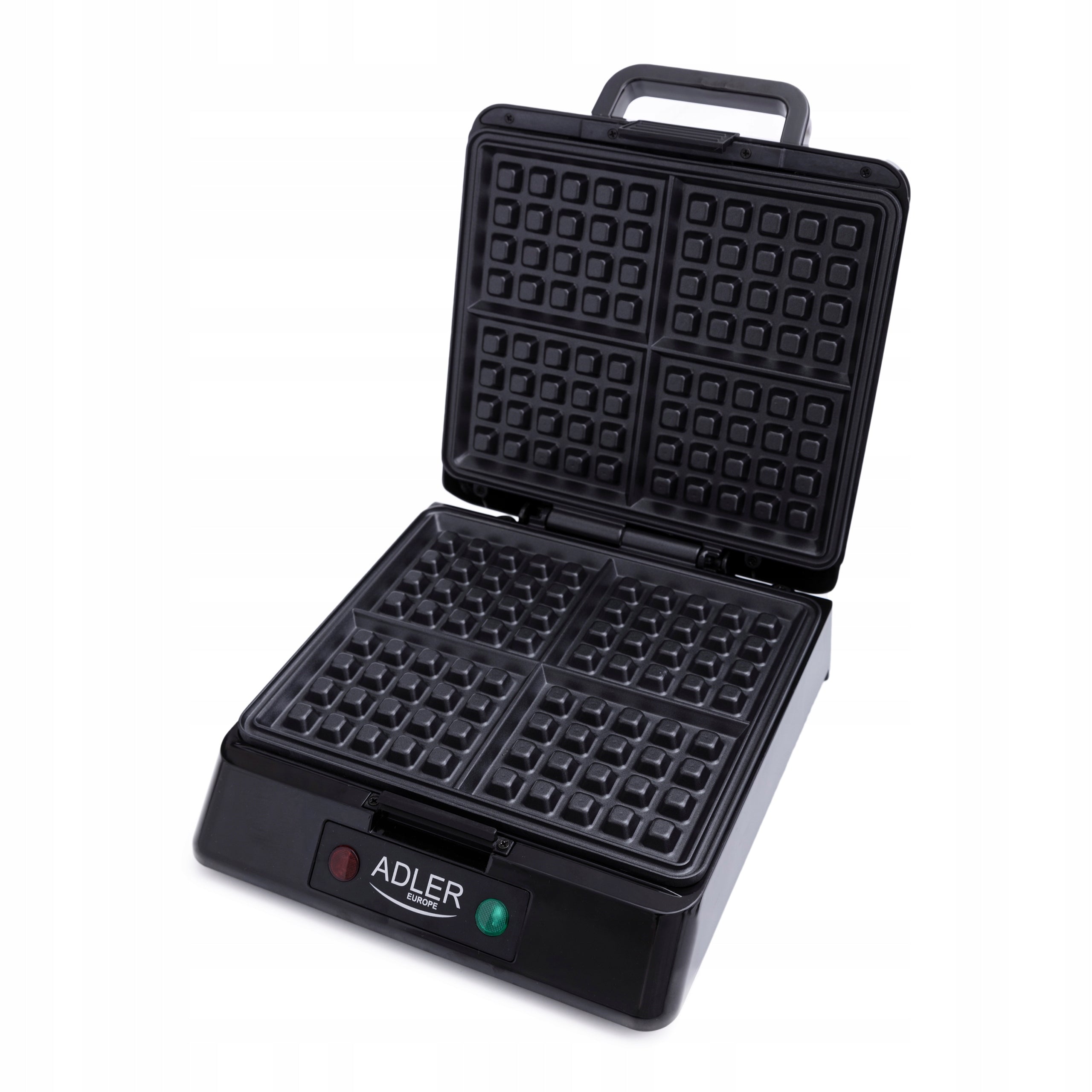 2x Waffle Iron Adler Ad3036 1500 W Silver Grey Model AD3036